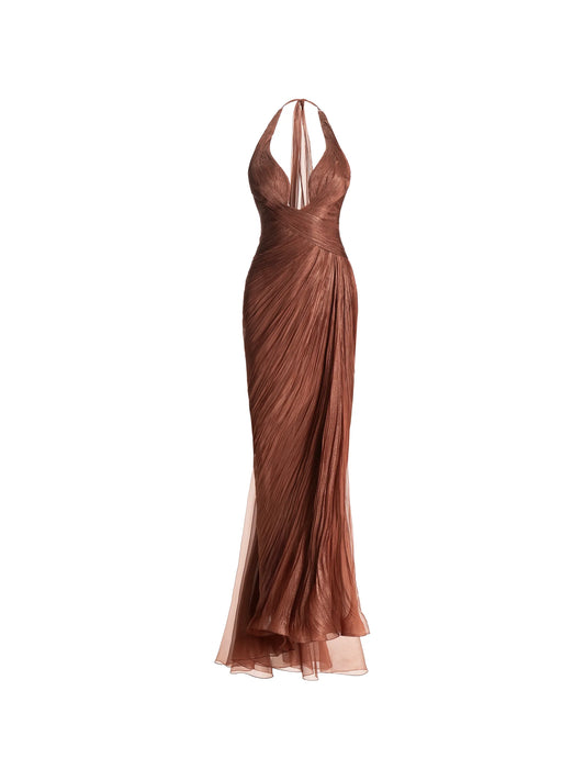 Milagros sleeveless slit maxi dress