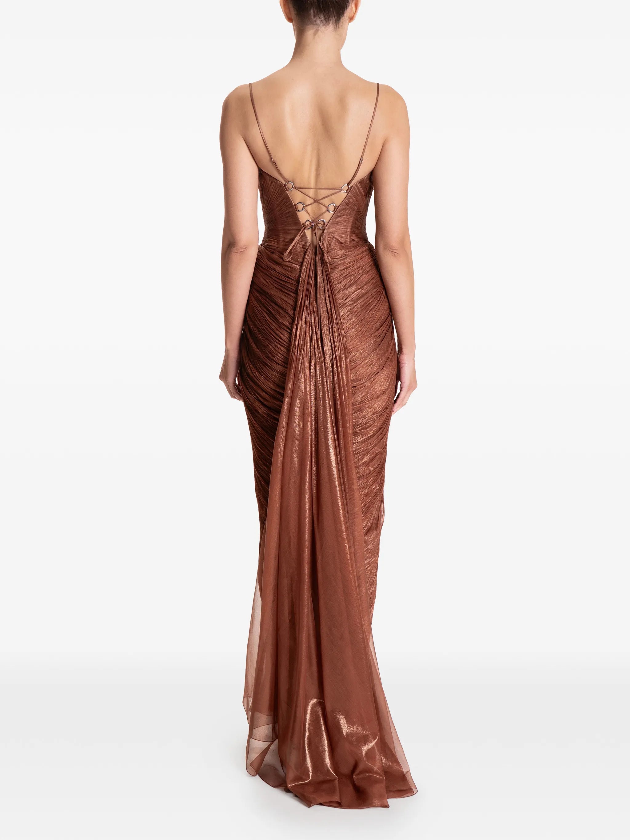 Cecilia V-neck gown maxi dress
