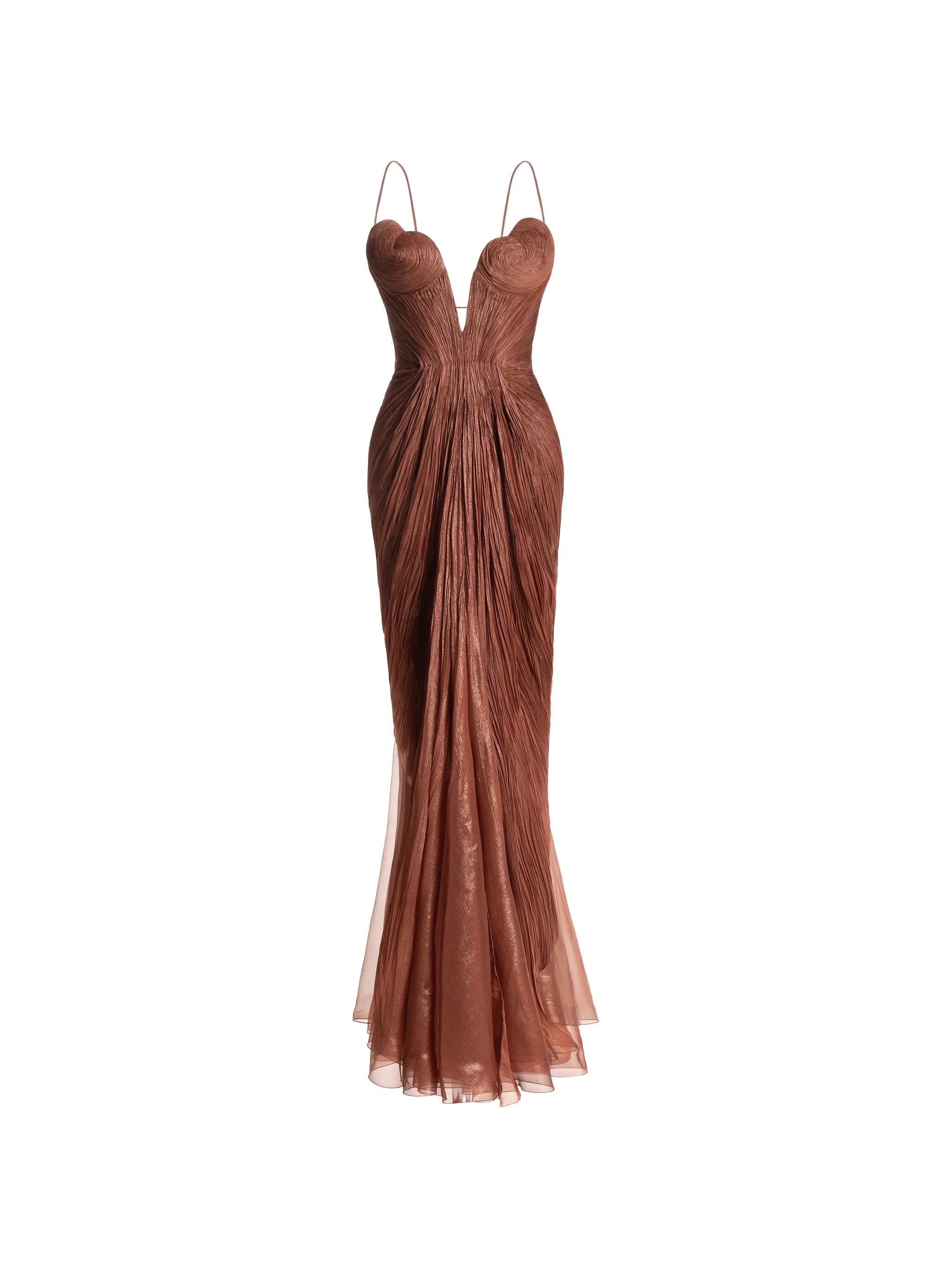 Cecilia V-neck gown maxi dress