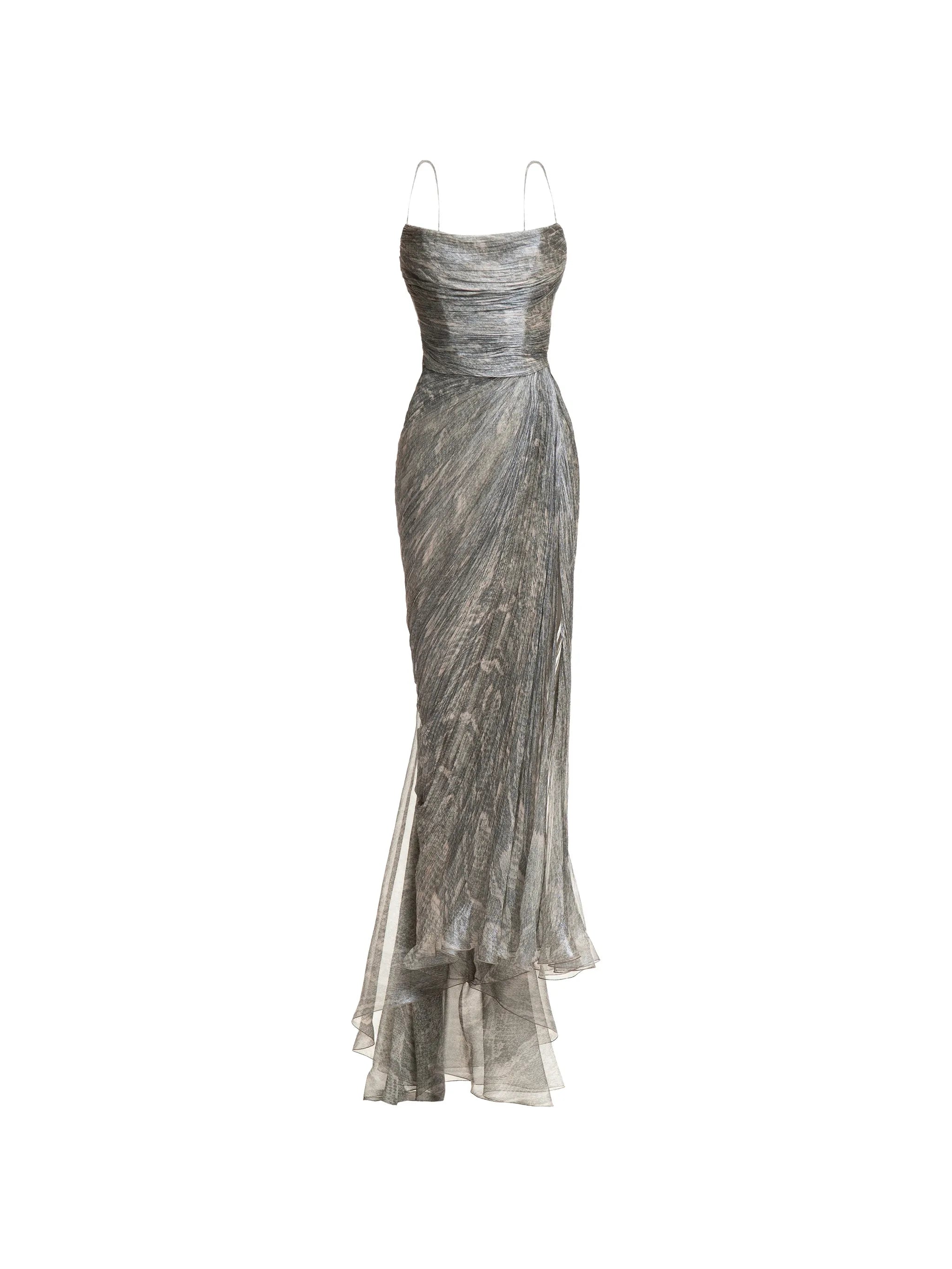 Rio sleeveless slit midi dress