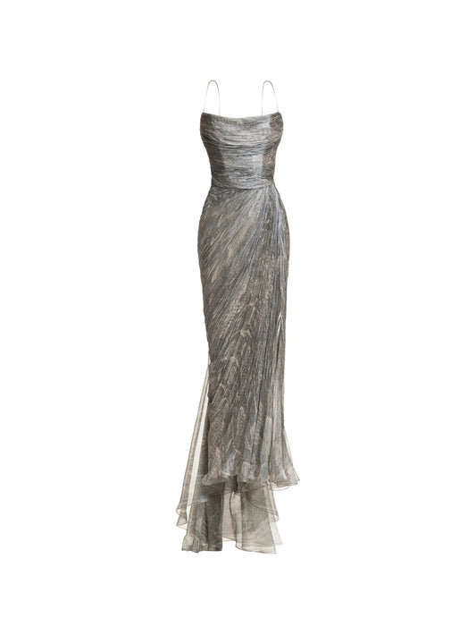 Rio sleeveless slit midi dress