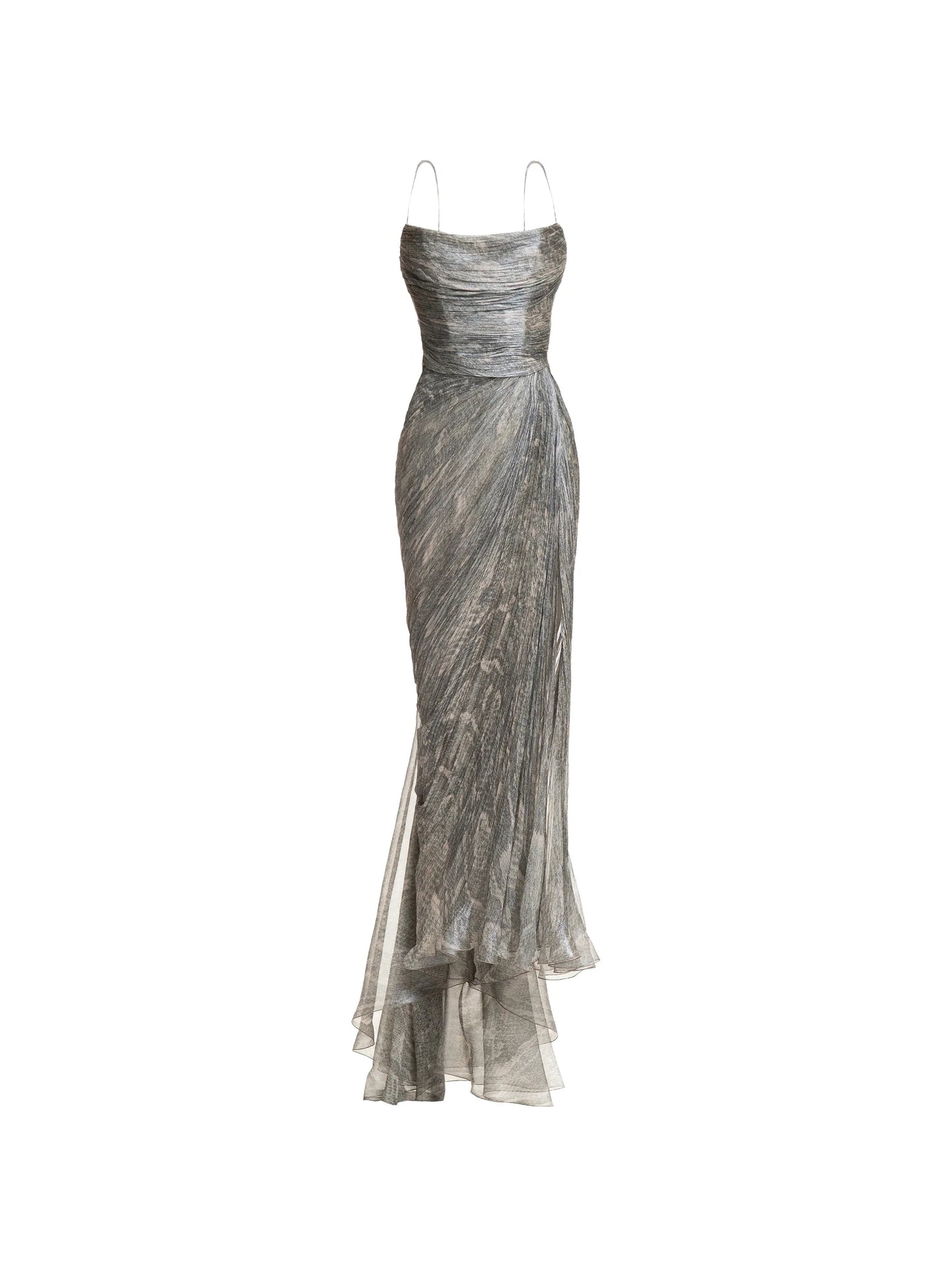 Rio sleeveless slit asymmetric dress