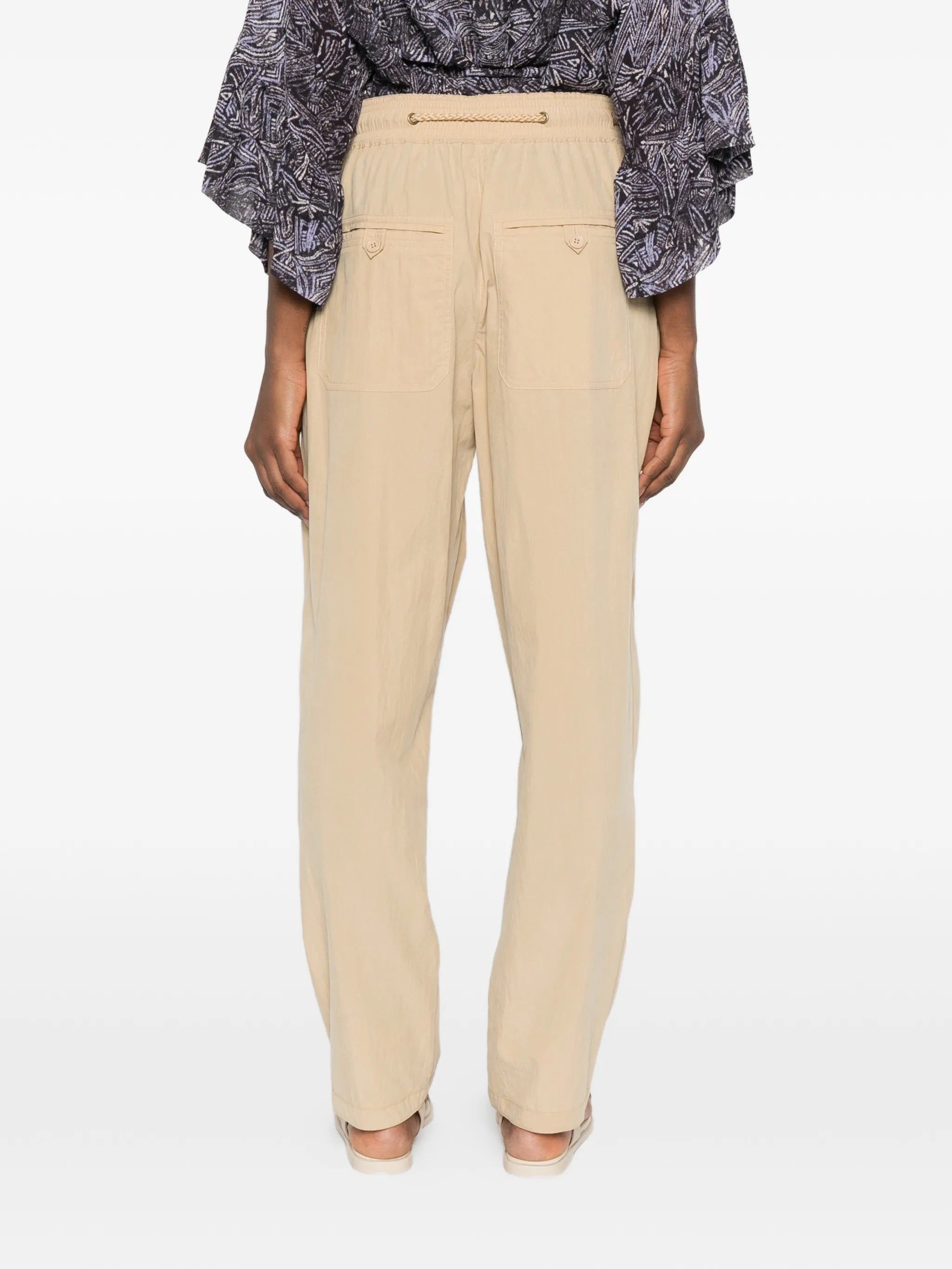 Falcona straight-leg trousers