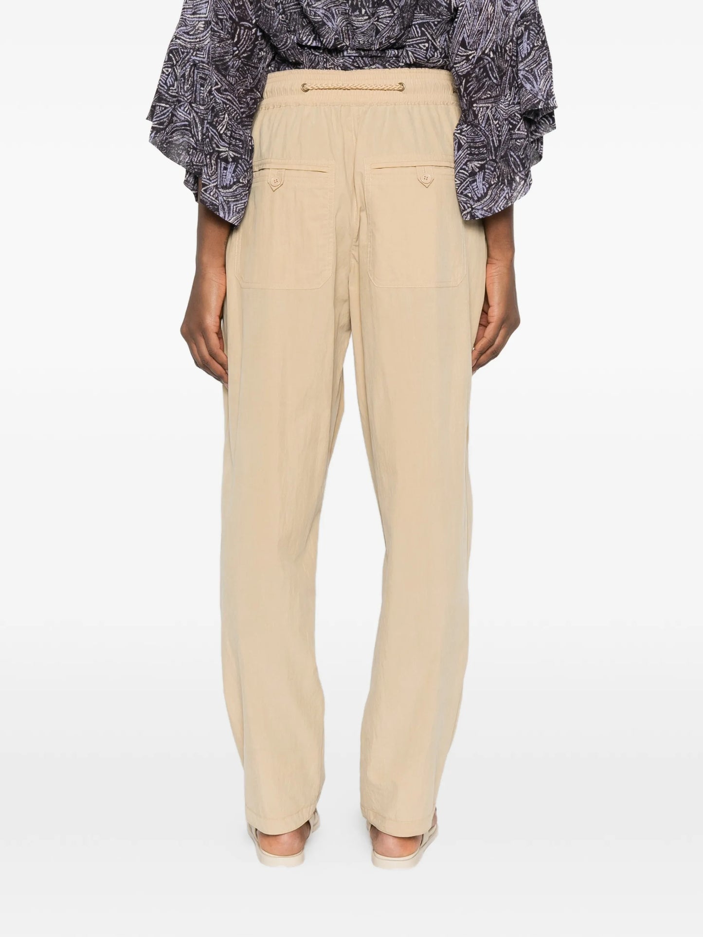 Falcona straight-leg trousers
