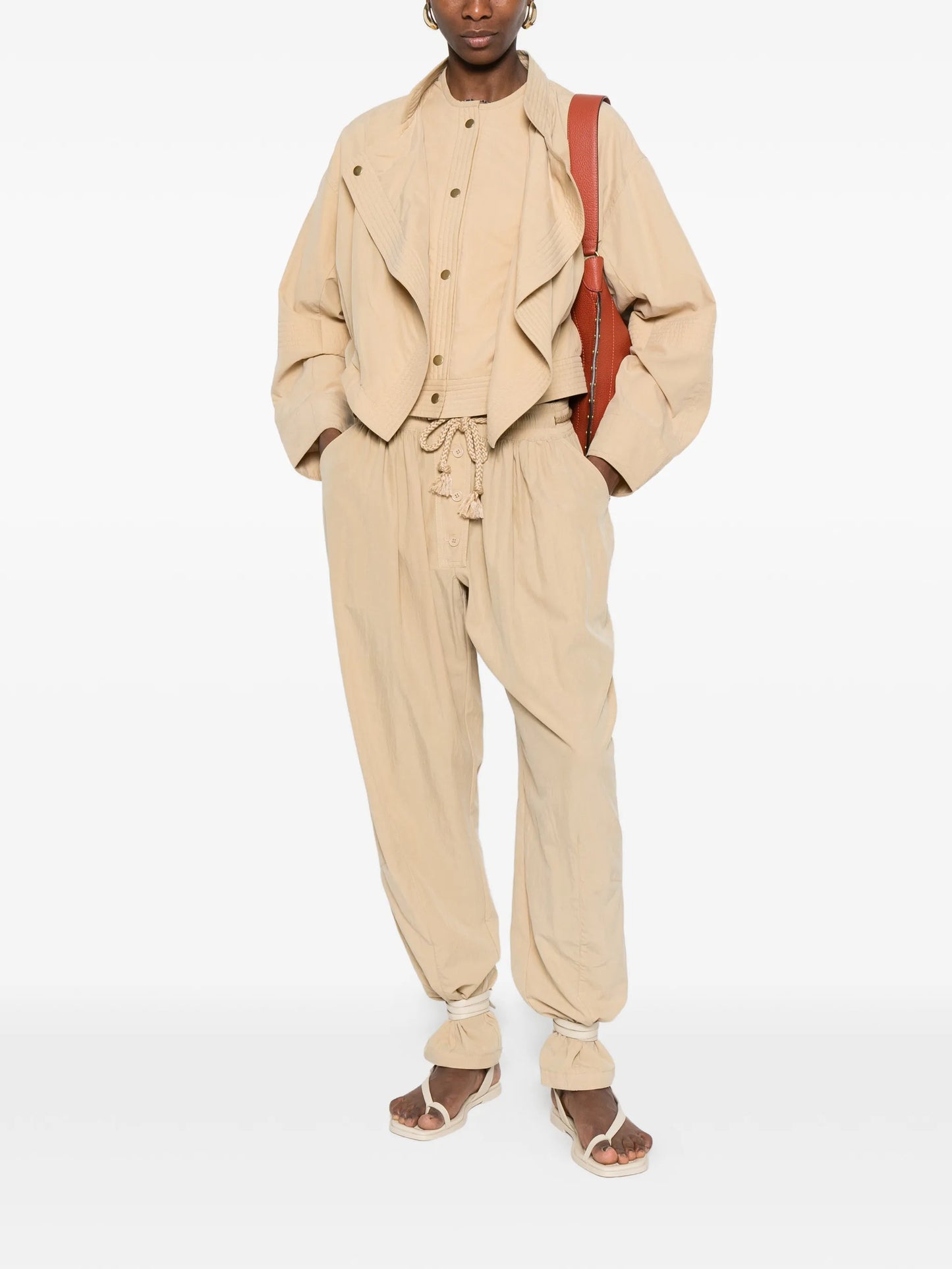 Falcona straight-leg trousers