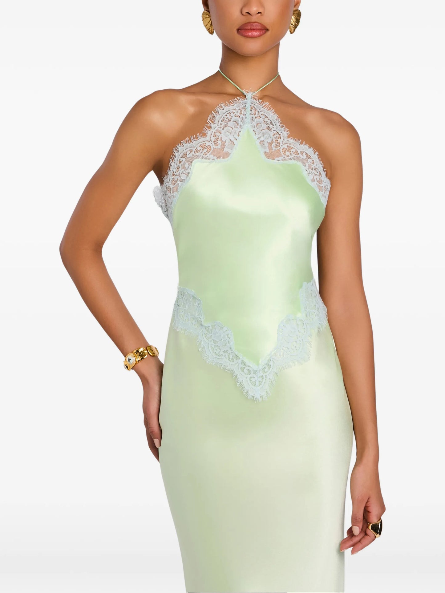 Everly lace-trim dress