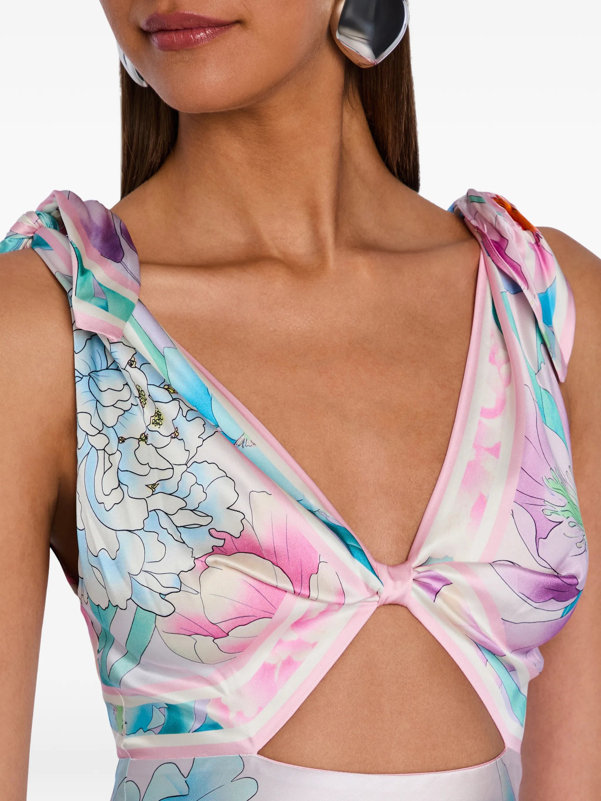 Icelyn floral-print mini dress