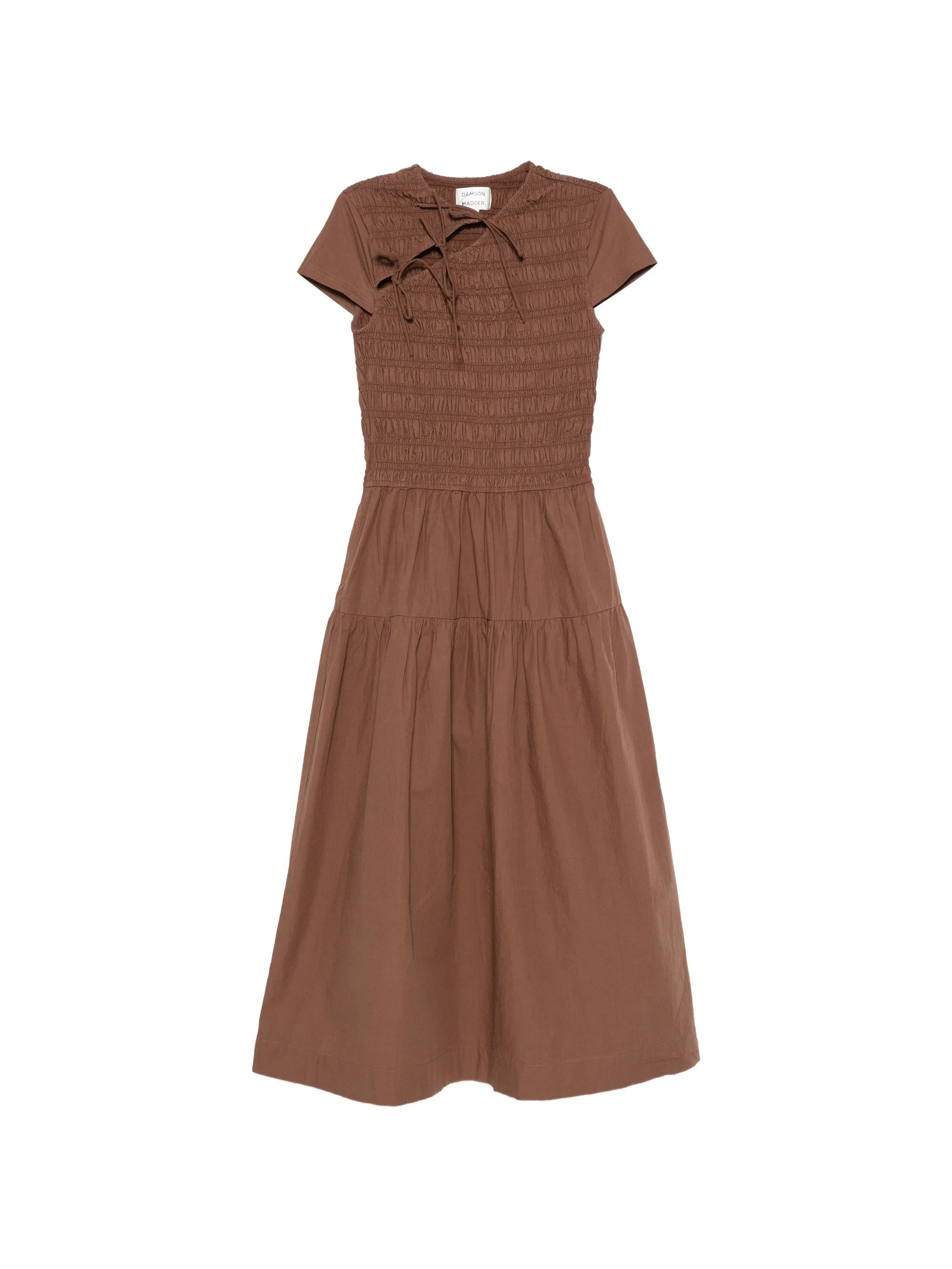 Ebba shirred midi dress