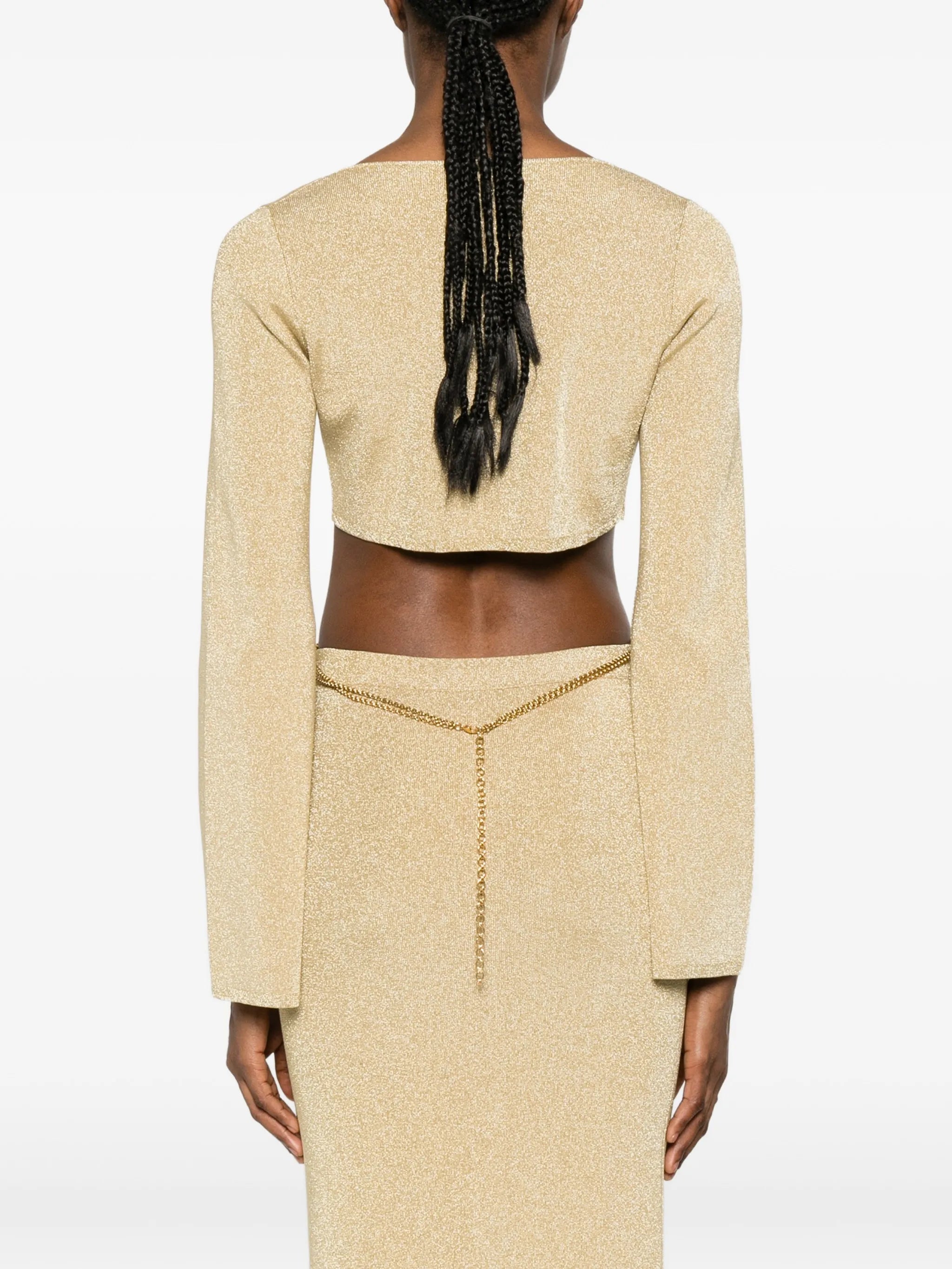 sun chain-embellished top