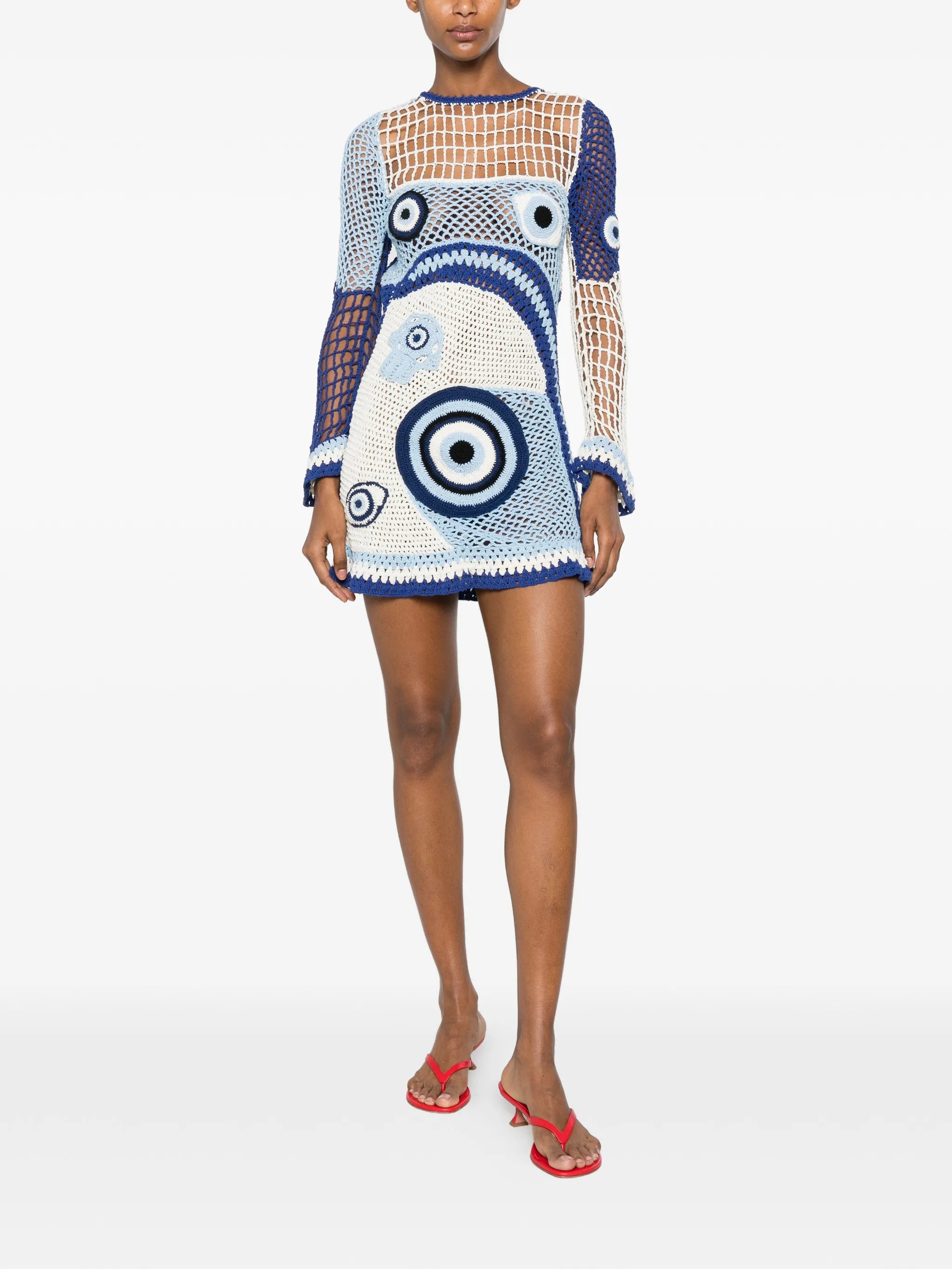 crochet evil-eye dress