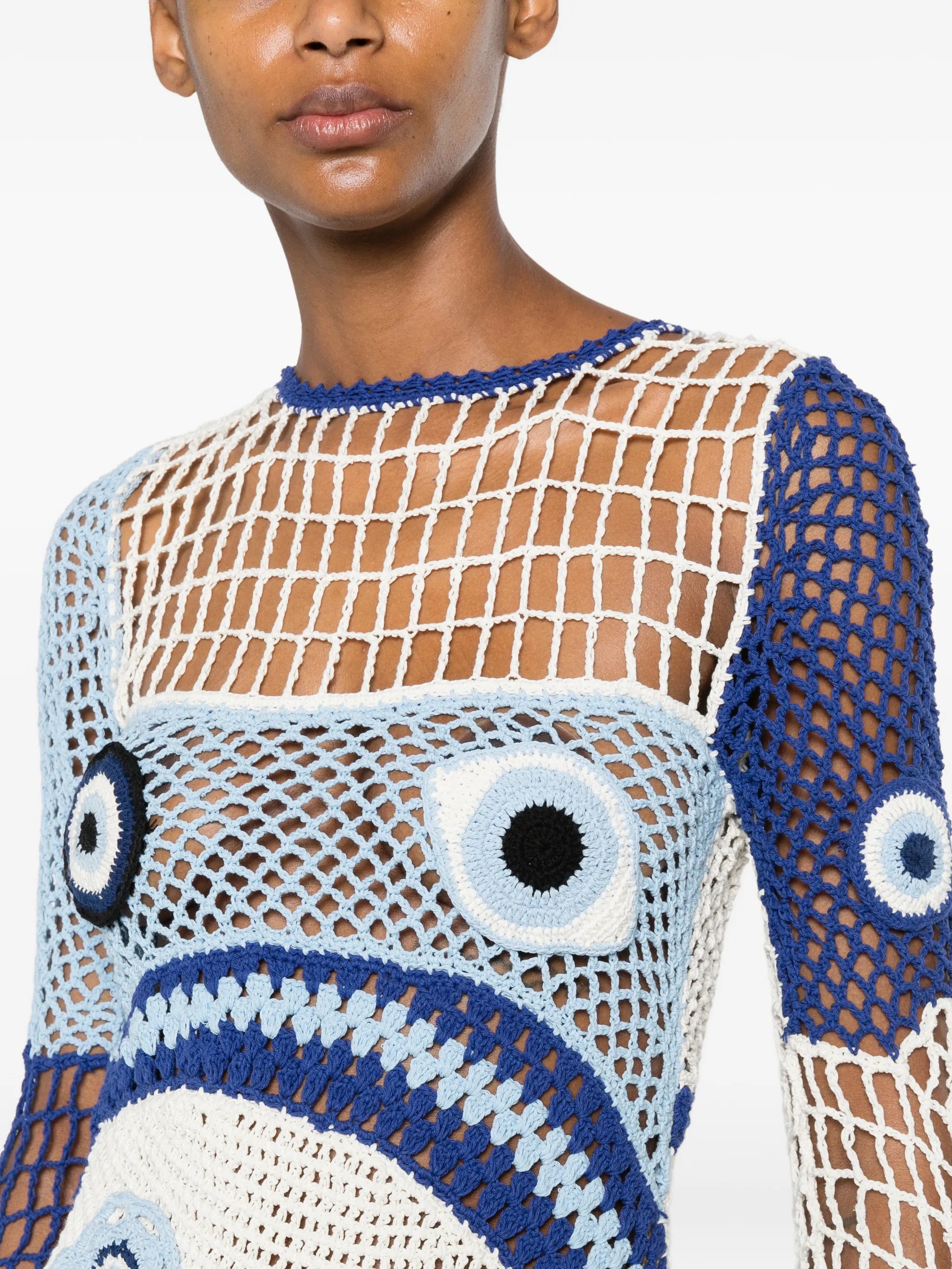 crochet evil-eye dress