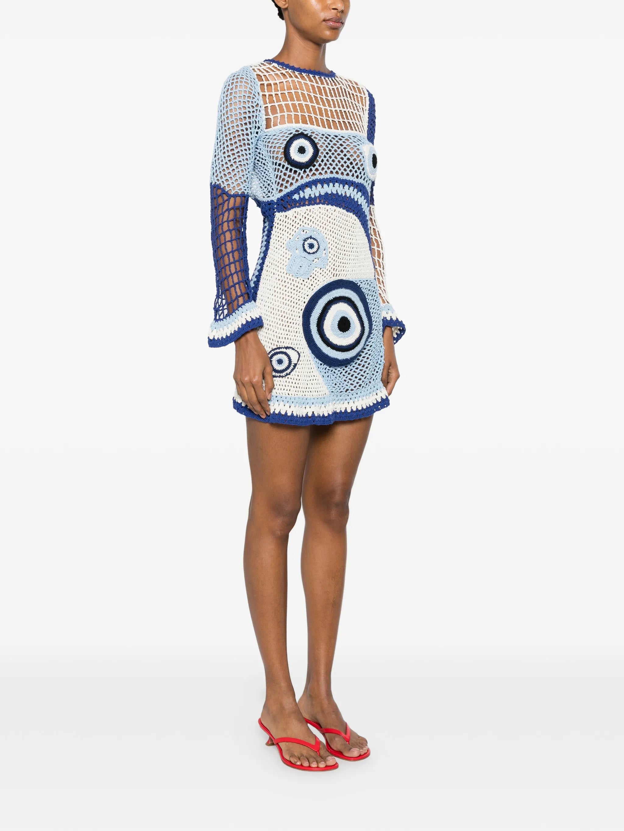 crochet evil-eye dress