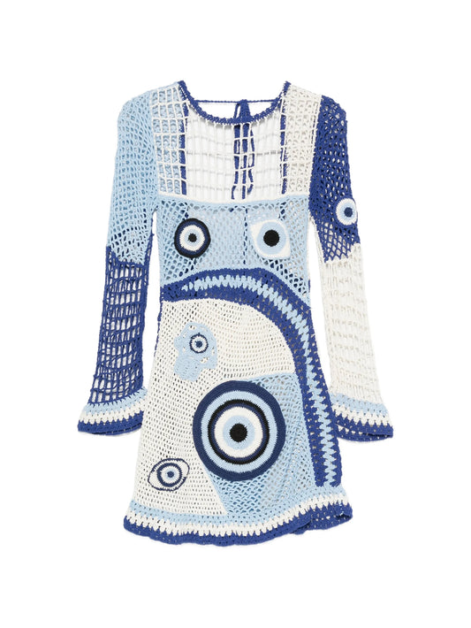 crochet evil-eye dress