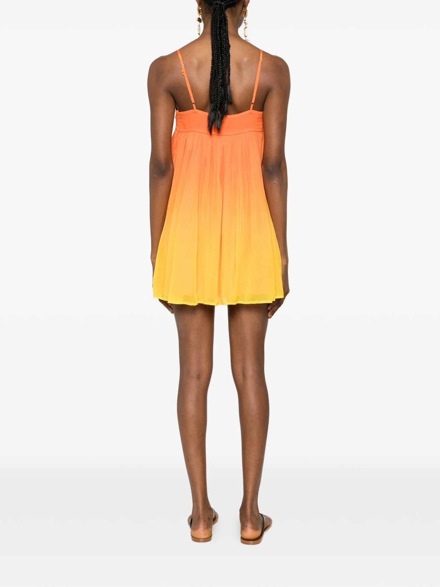 sequin-embellished ombre mini  dress