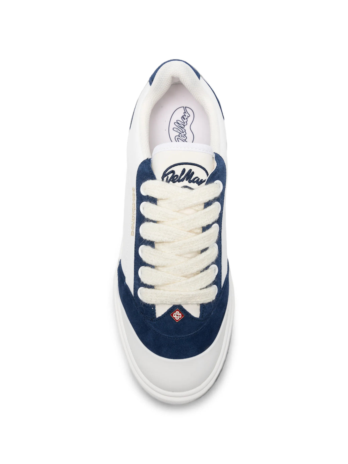 white & navy Del Mar sneakers