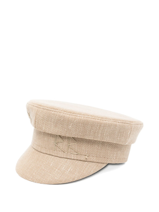logo-embroidered Baker Boy cap