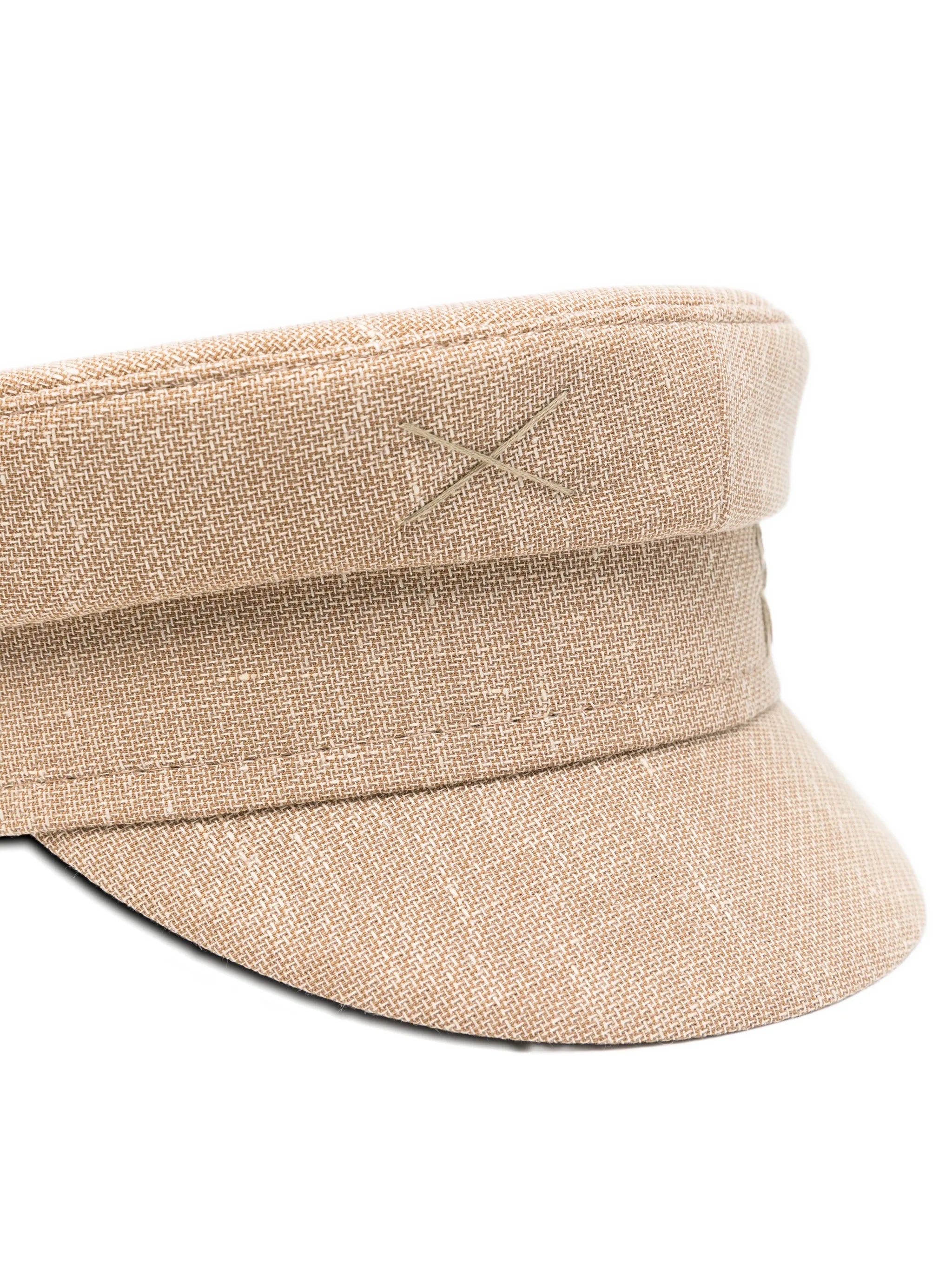 logo-embroidered hat