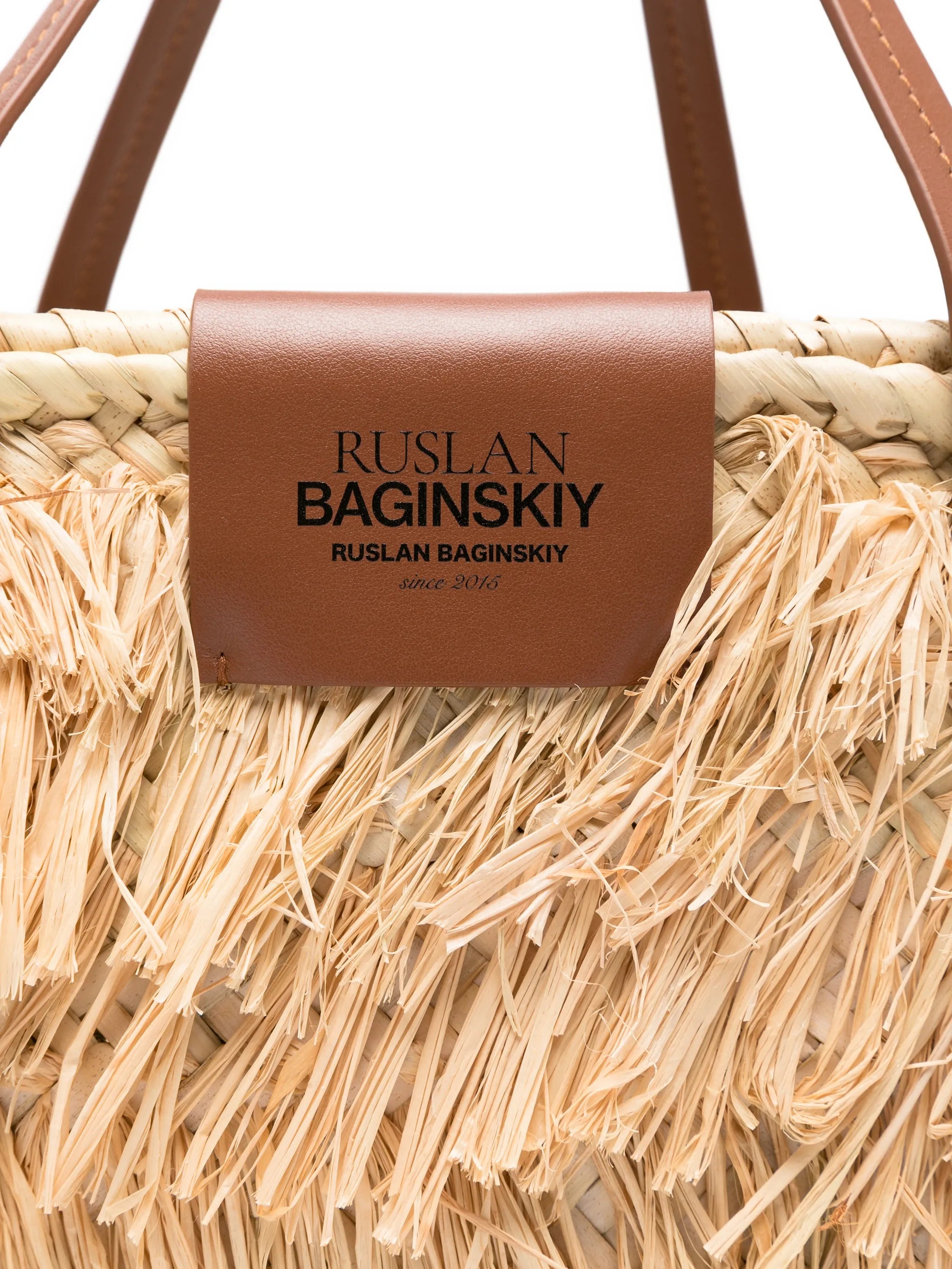 fringed top-handle tote bag