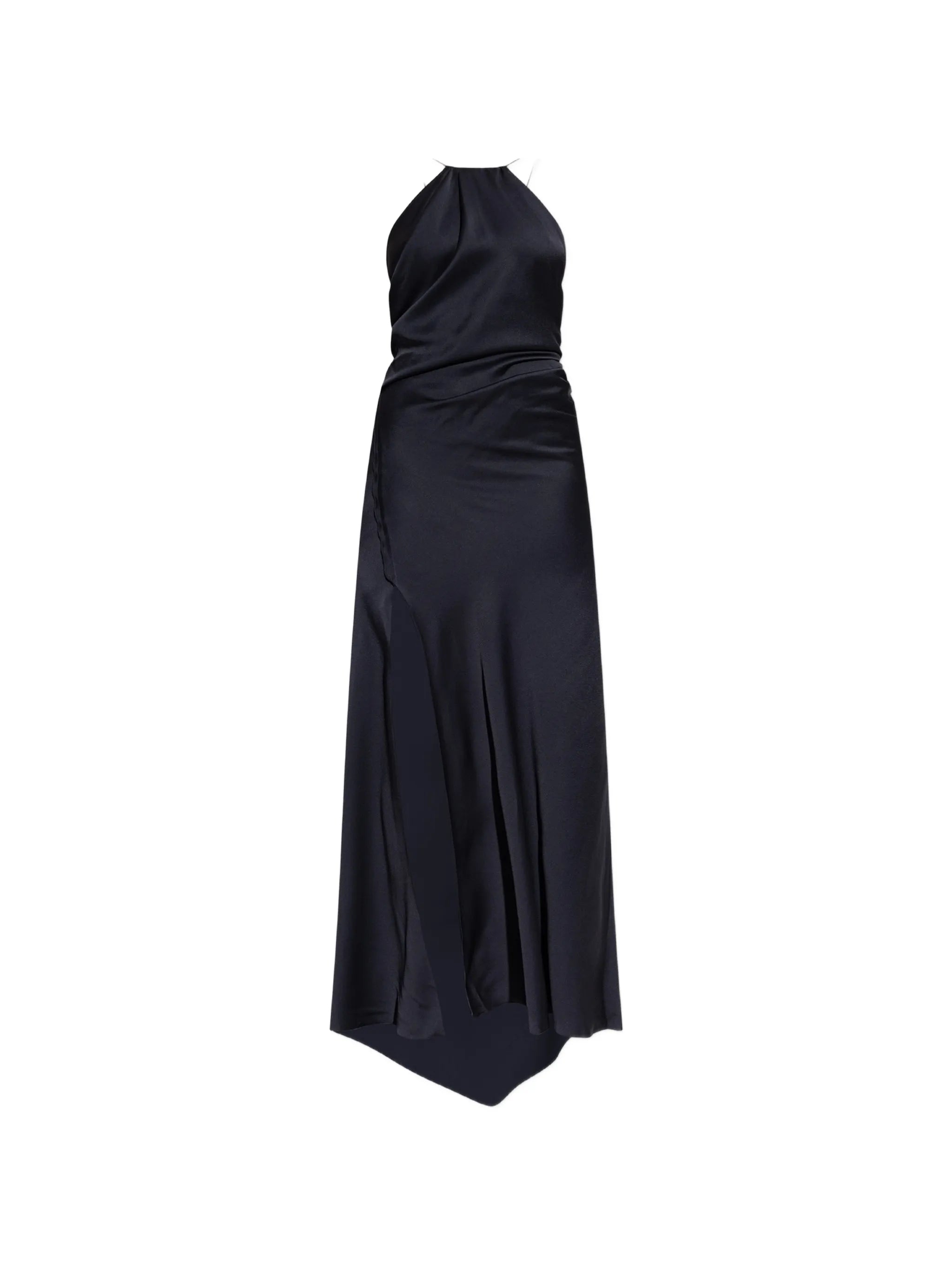 chain halter gown