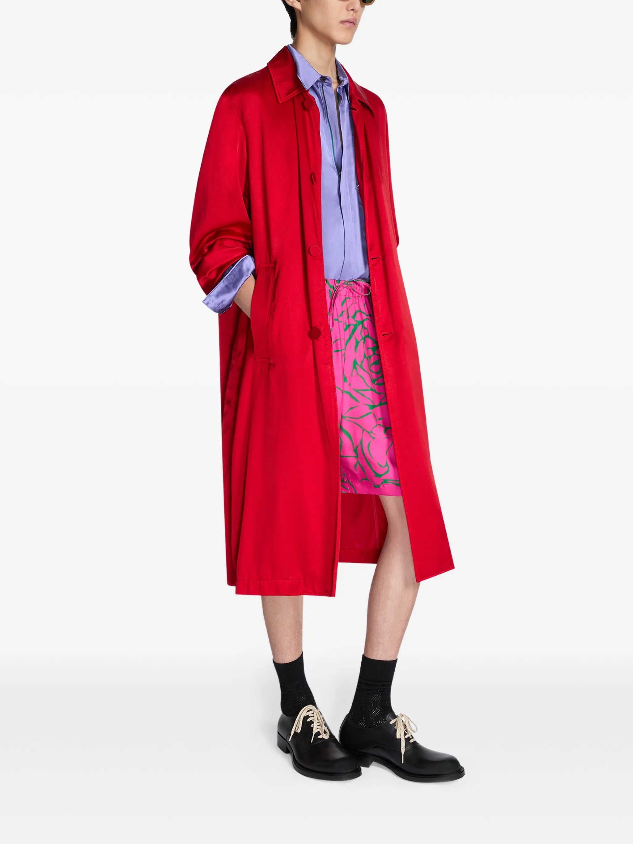 buttoned coat