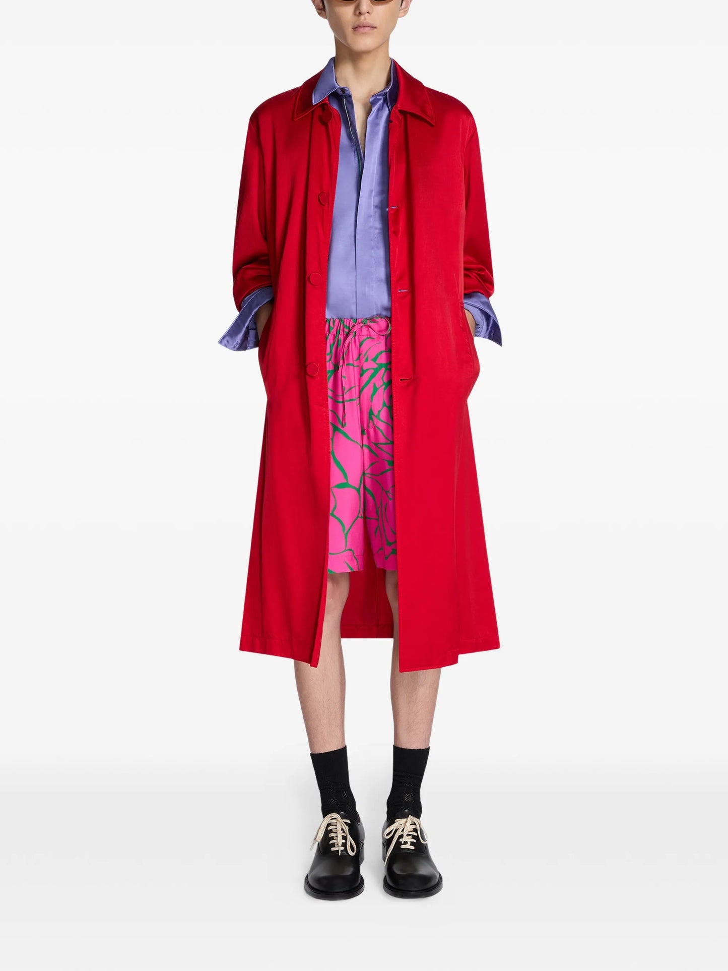 buttoned coat