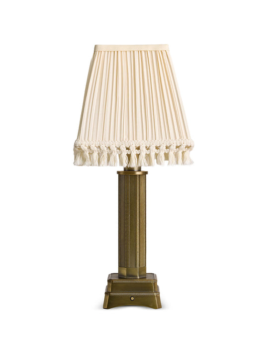 Oxford pleated tassel portable lamp
