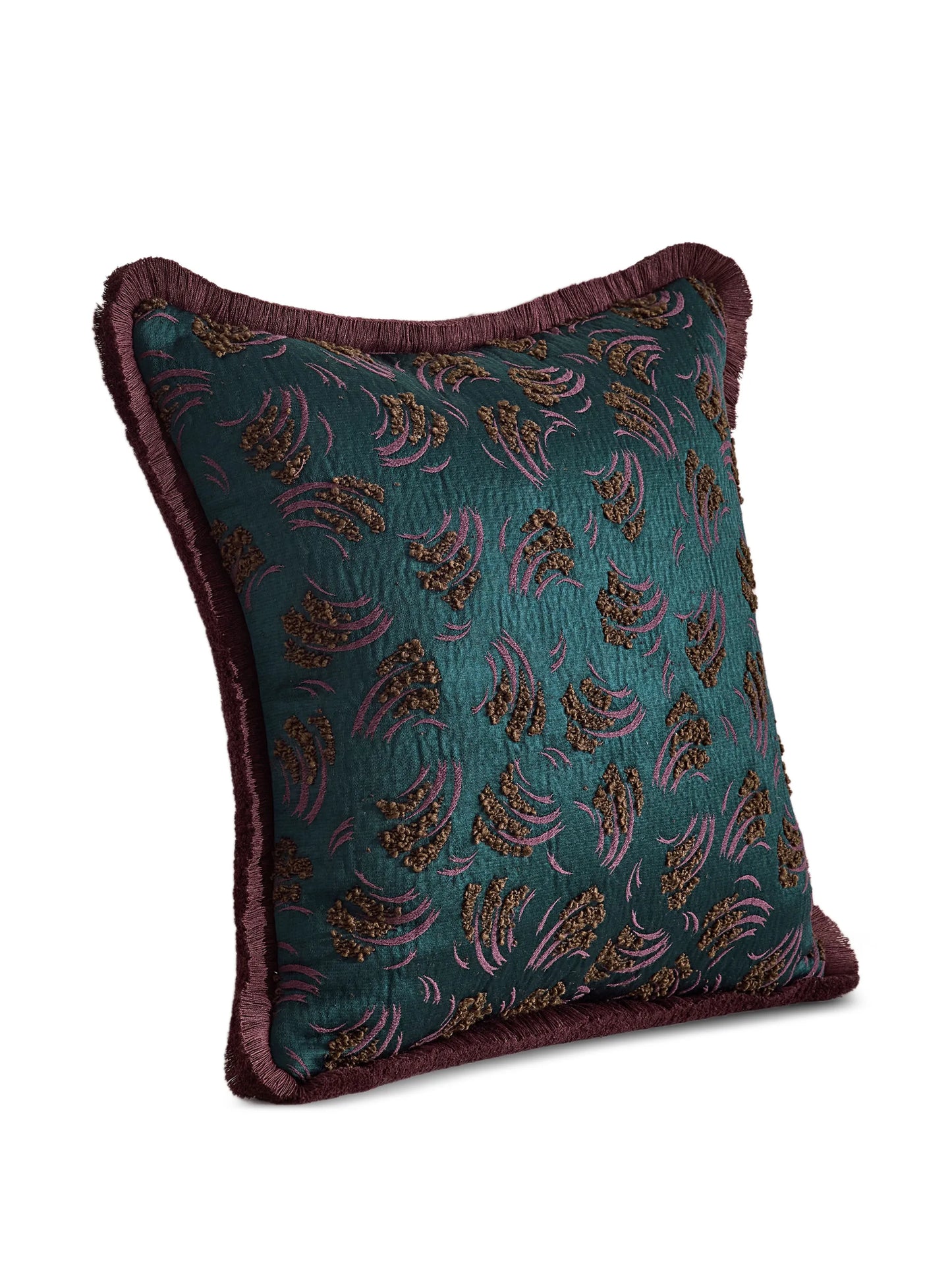 Jago fringed square cushion