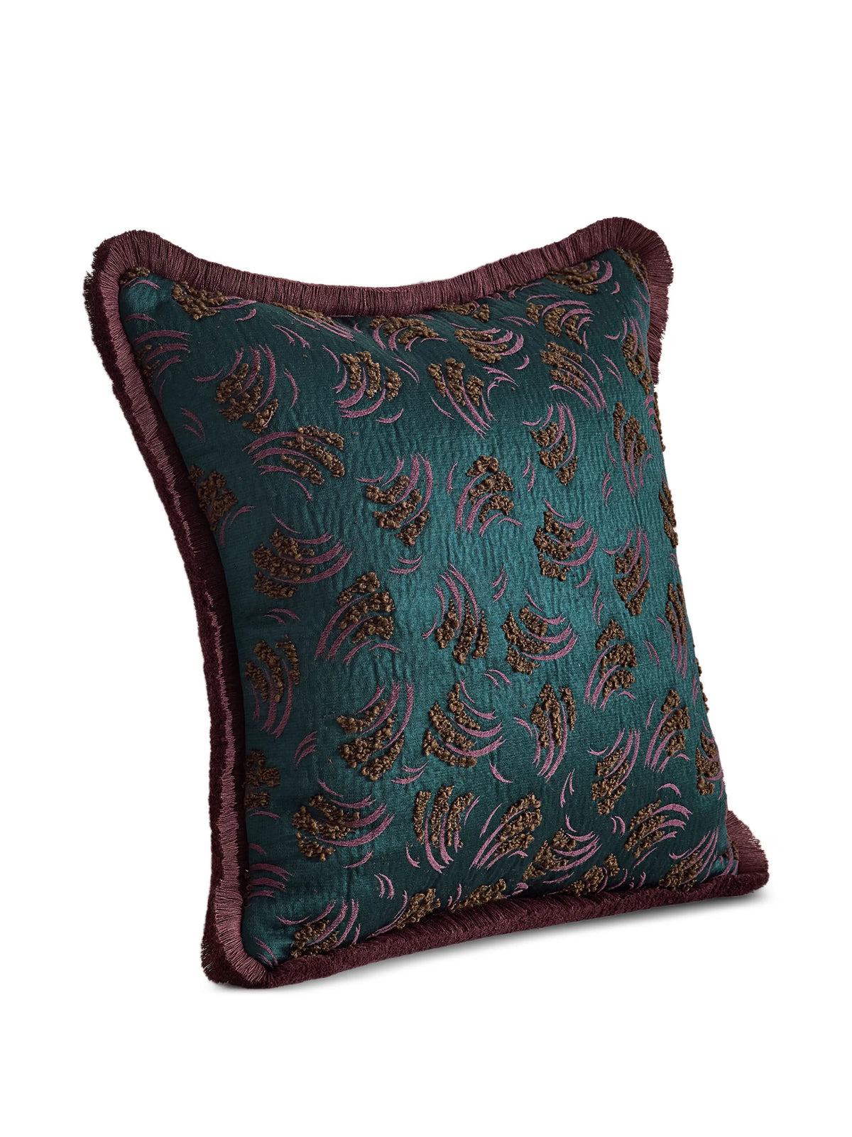 Jago fringed square cushion
