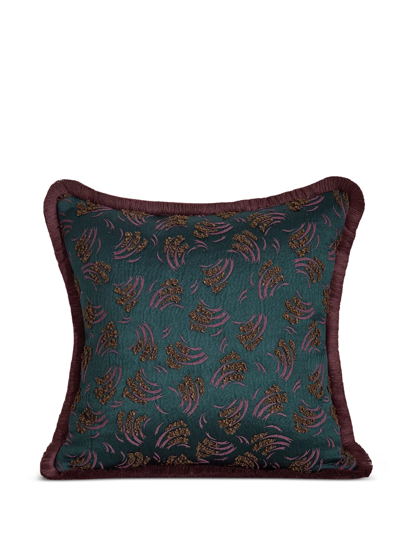 Jago fringed square cushion