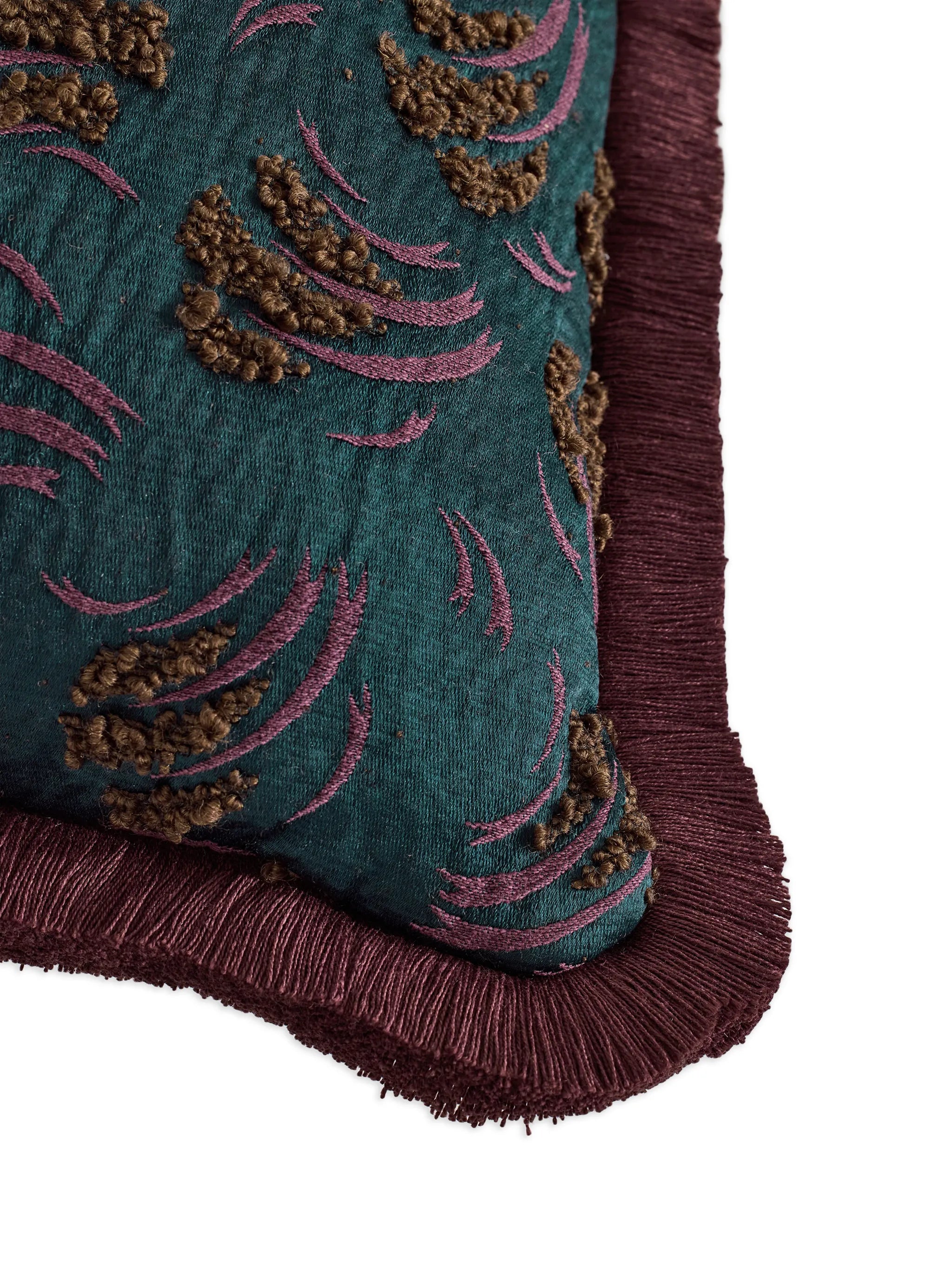 Jago fringed square cushion