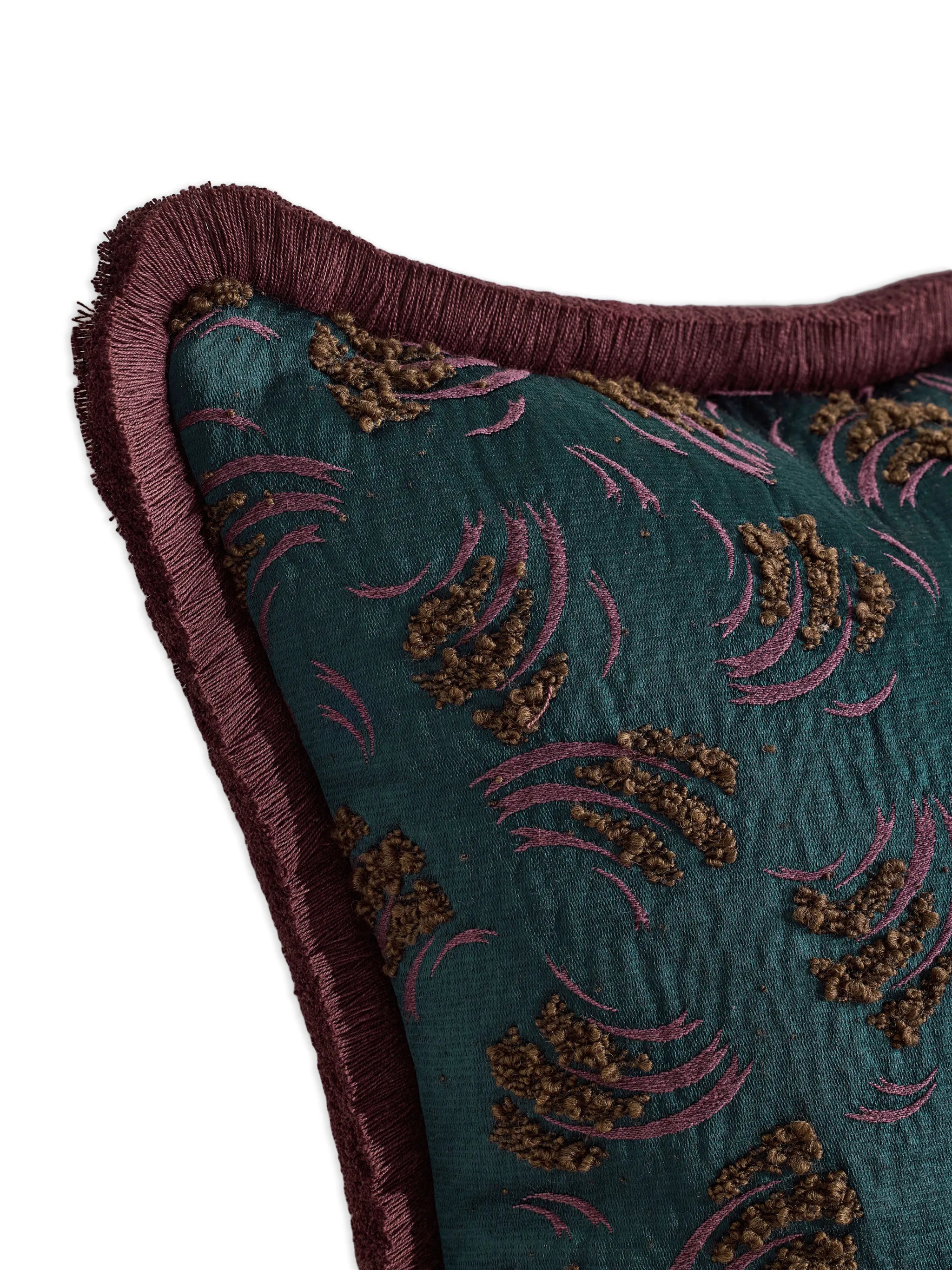 Jago fringed square cushion