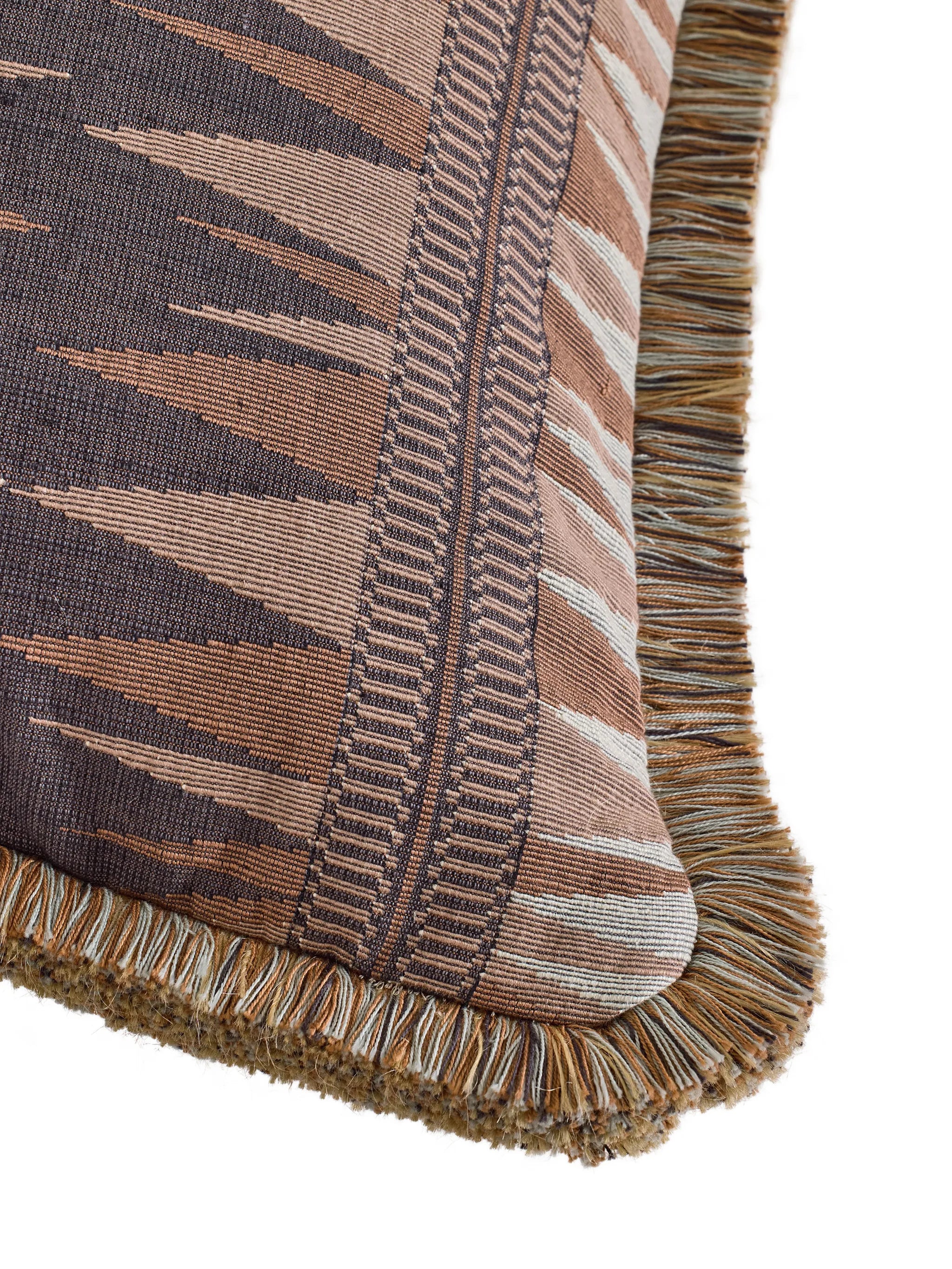 Irving fringed square cushion
