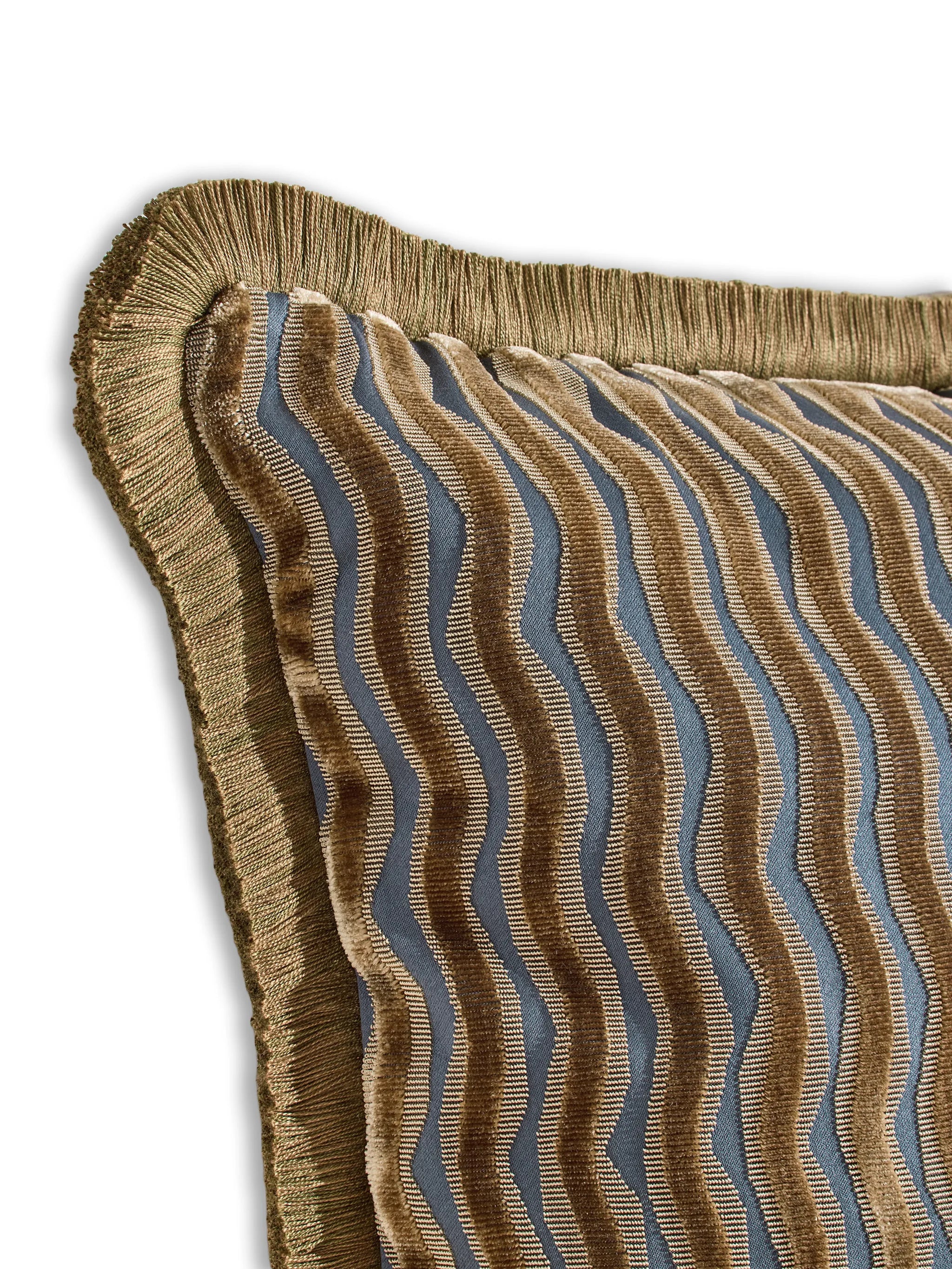 Teuser fringed square cushion