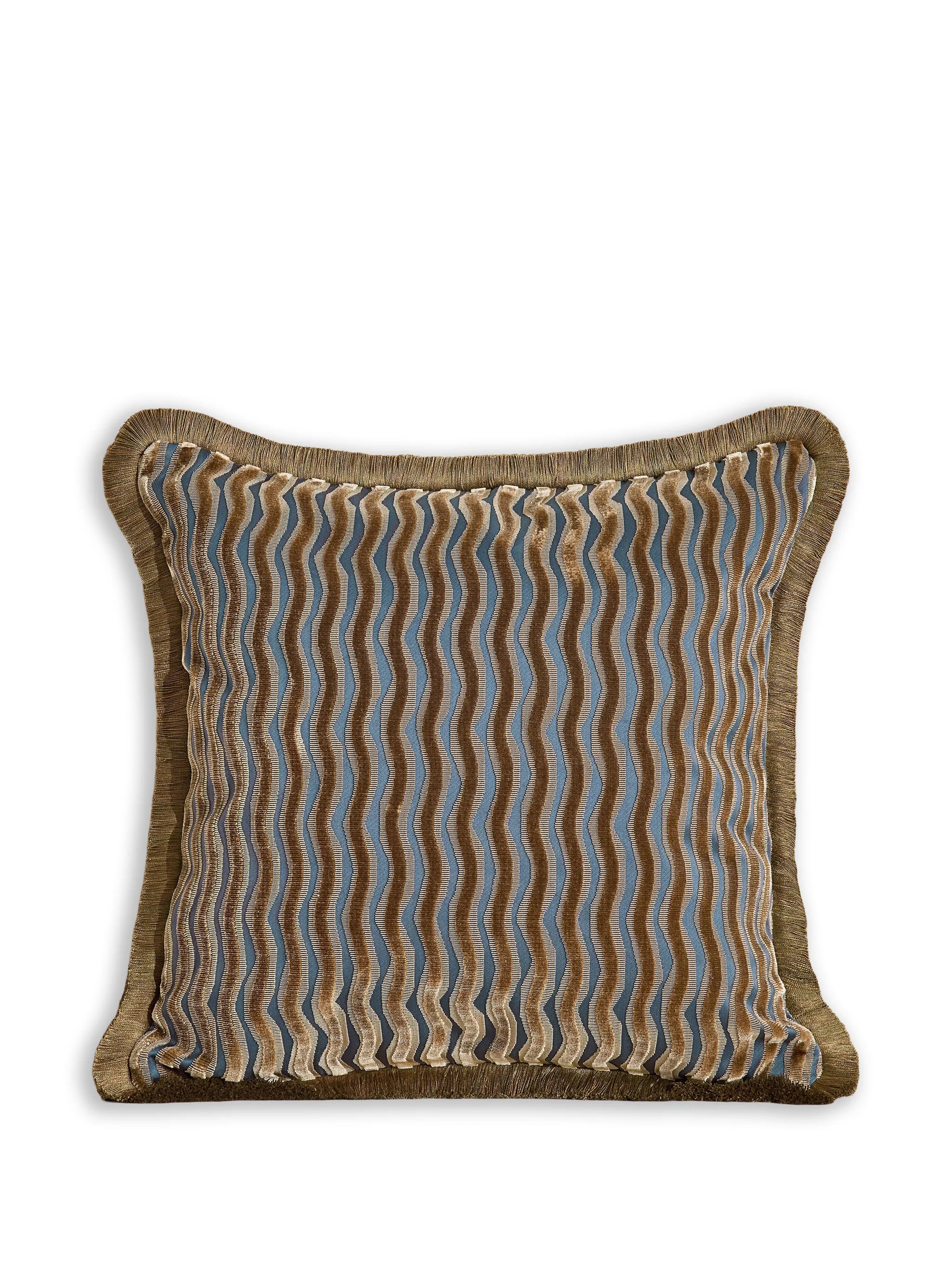 Teuser fringed square cushion