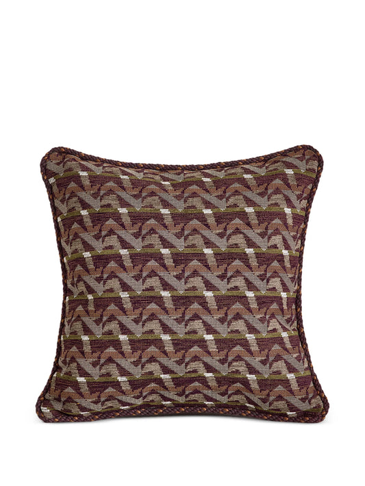 Fulton patterned rope-trim cushion