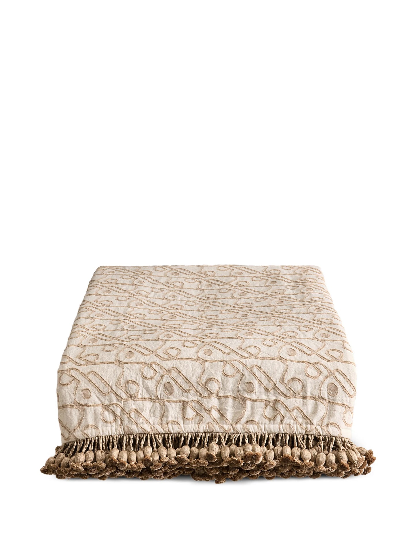 Tilney tassel-detail patterned bedspread