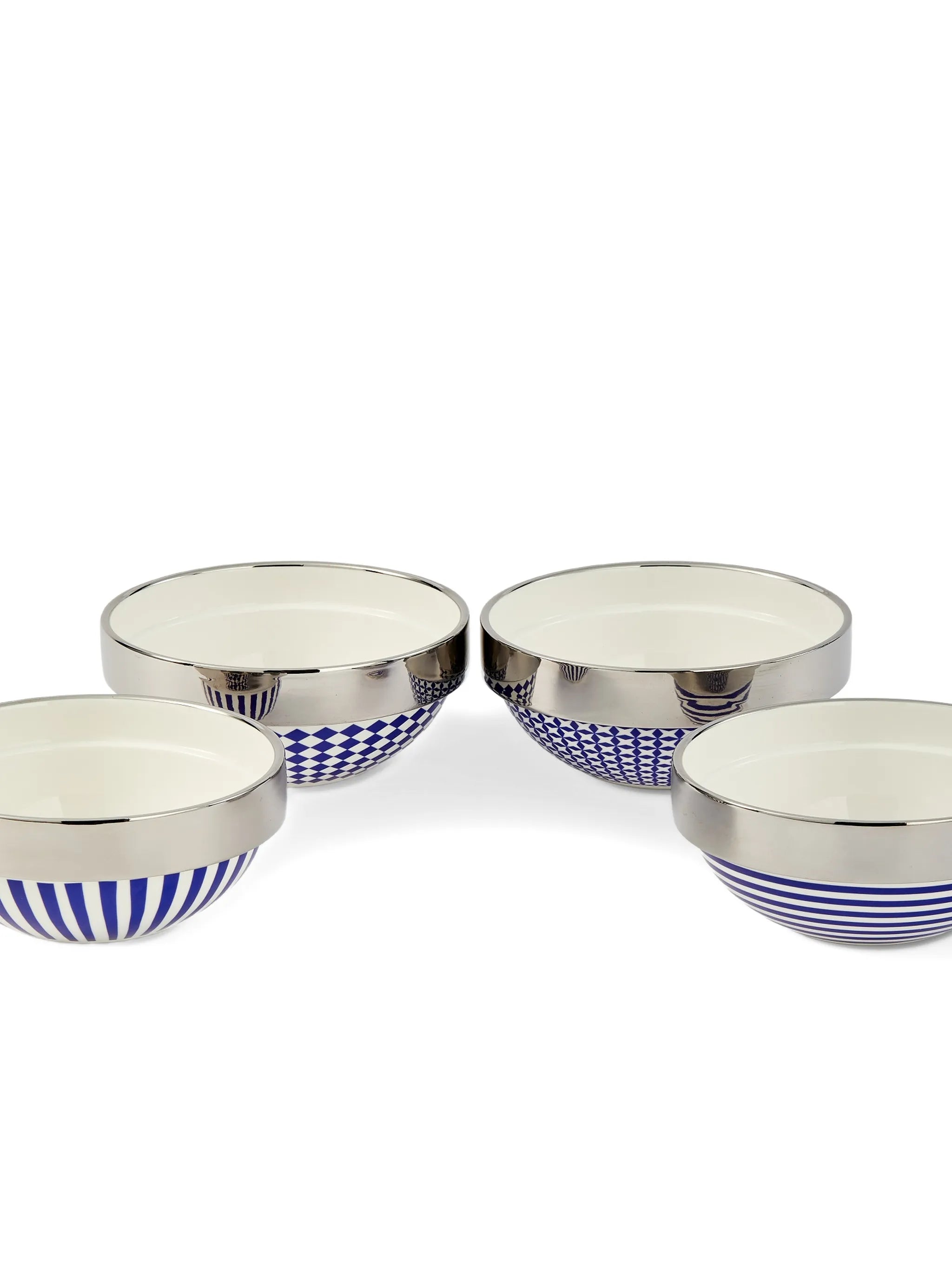 geometric-patterns bowls (set of  four)