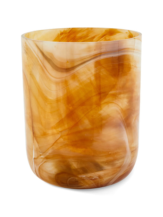 medium marbled-glass vase