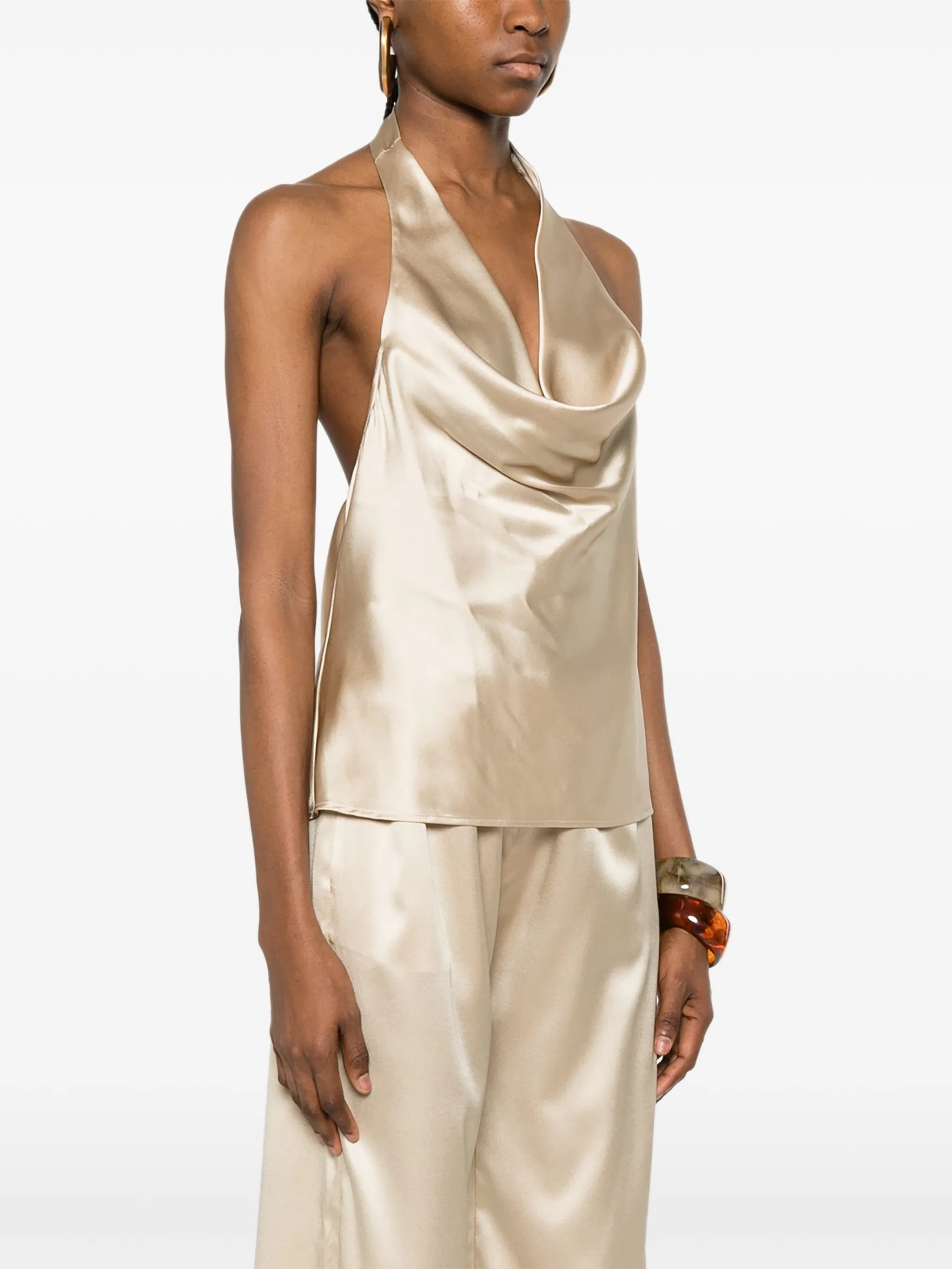 Cassia halterneck blouse