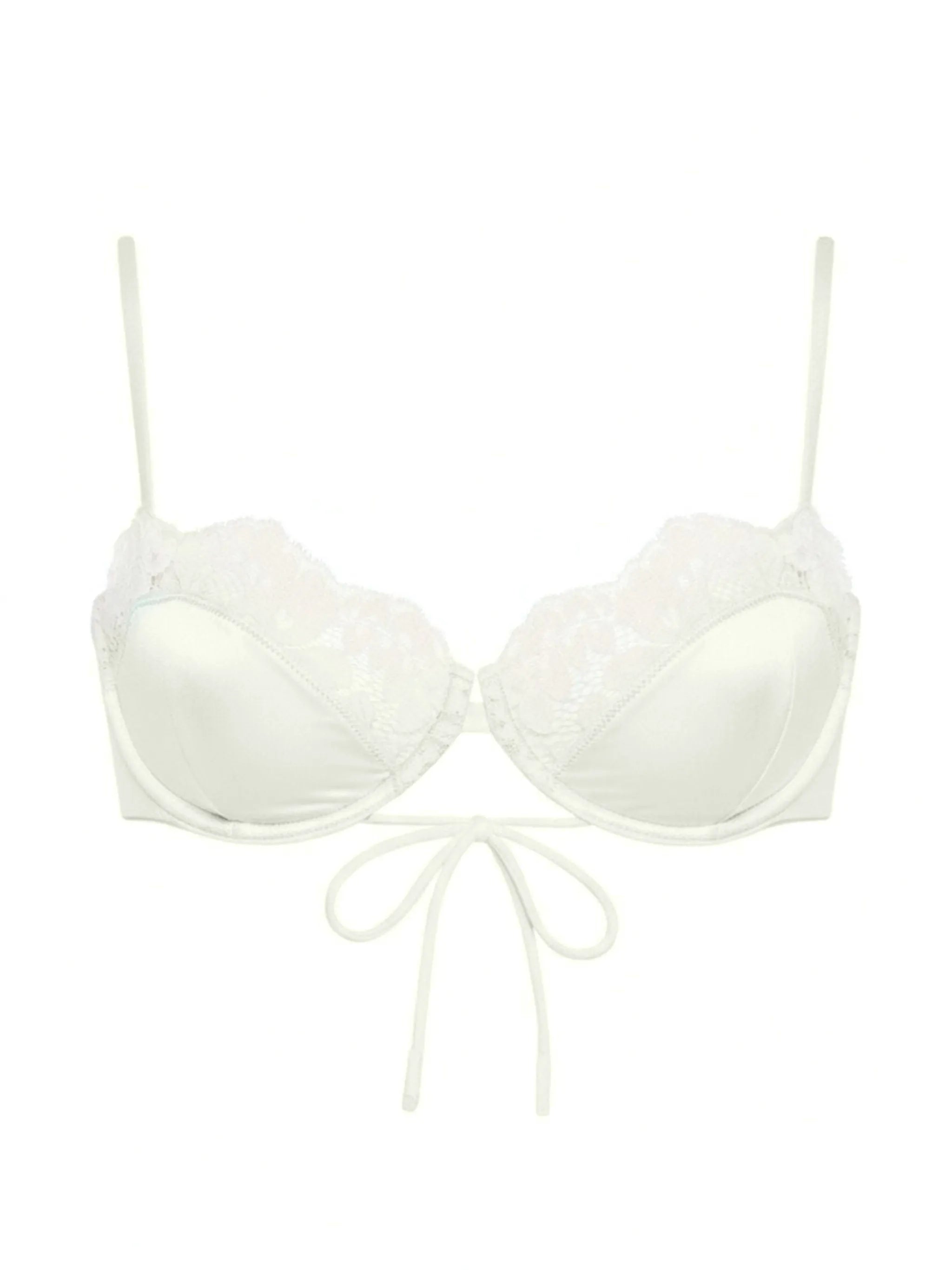 x Elsa Hosk Lena bow-detail bikini top