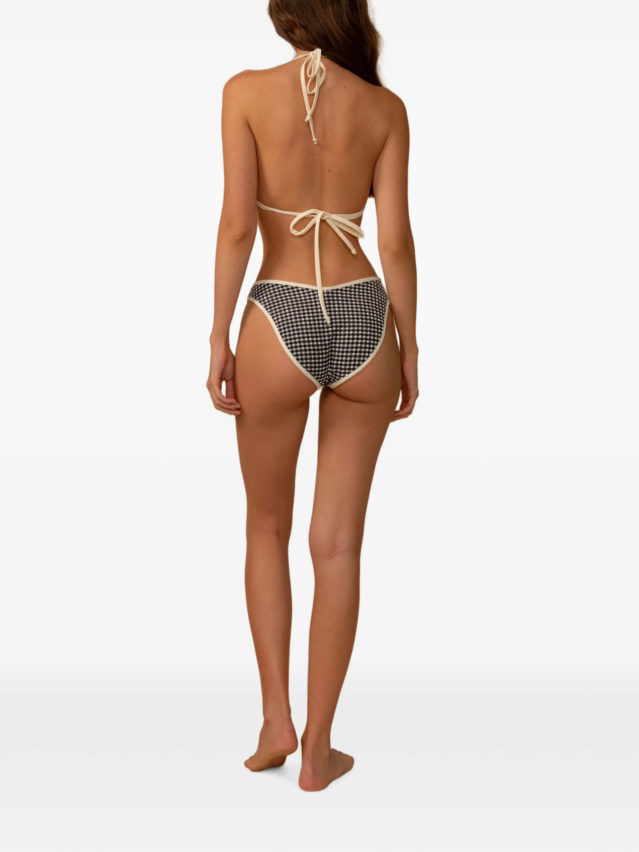 Emma gingham bikini top