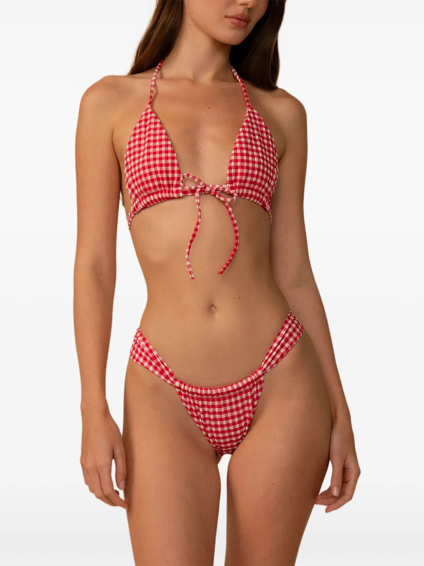 Emma gingham bikini top