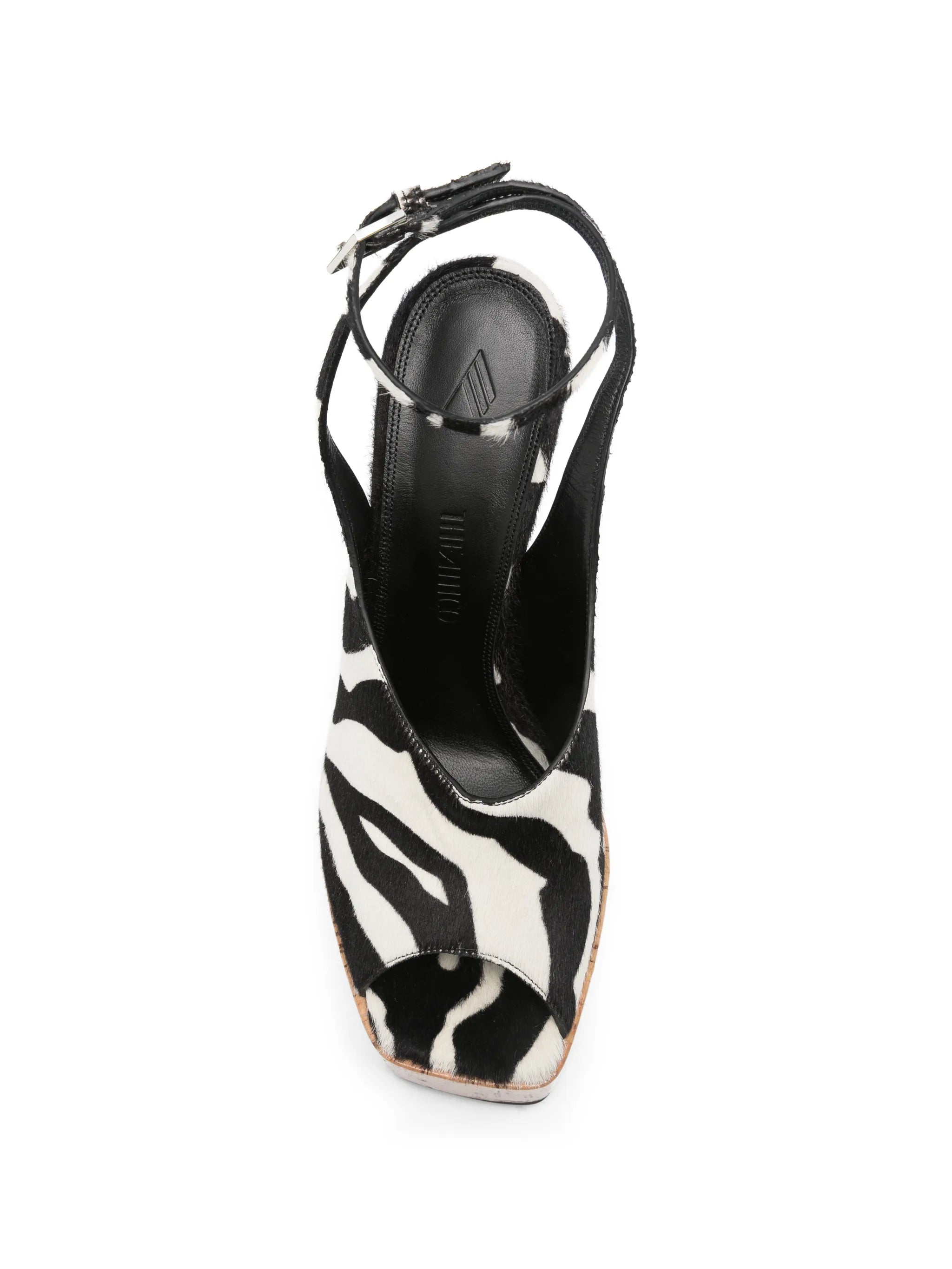 Ornella zebra-print platform sandals