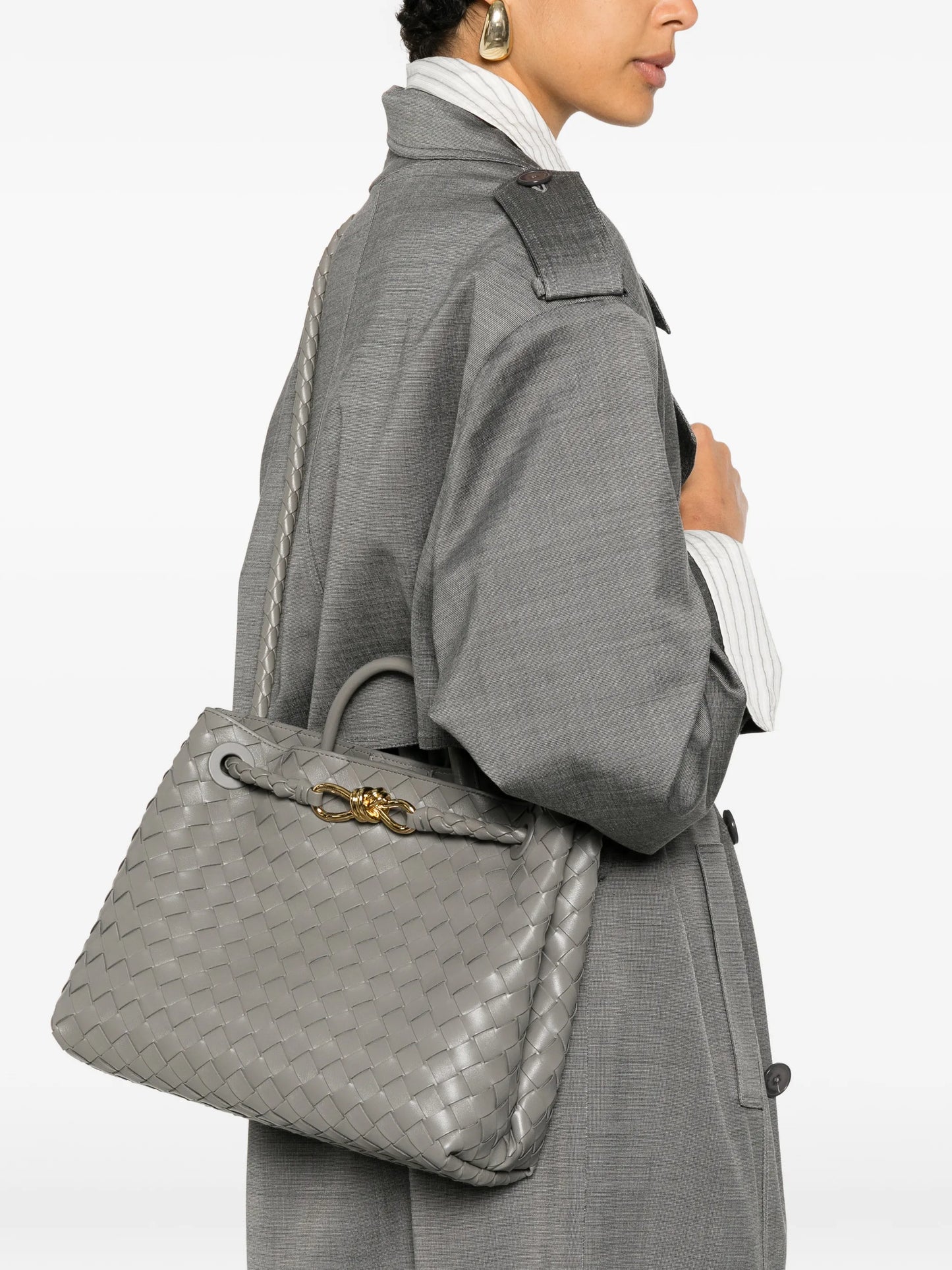 Andiamo Intrecciato leather tote bag
