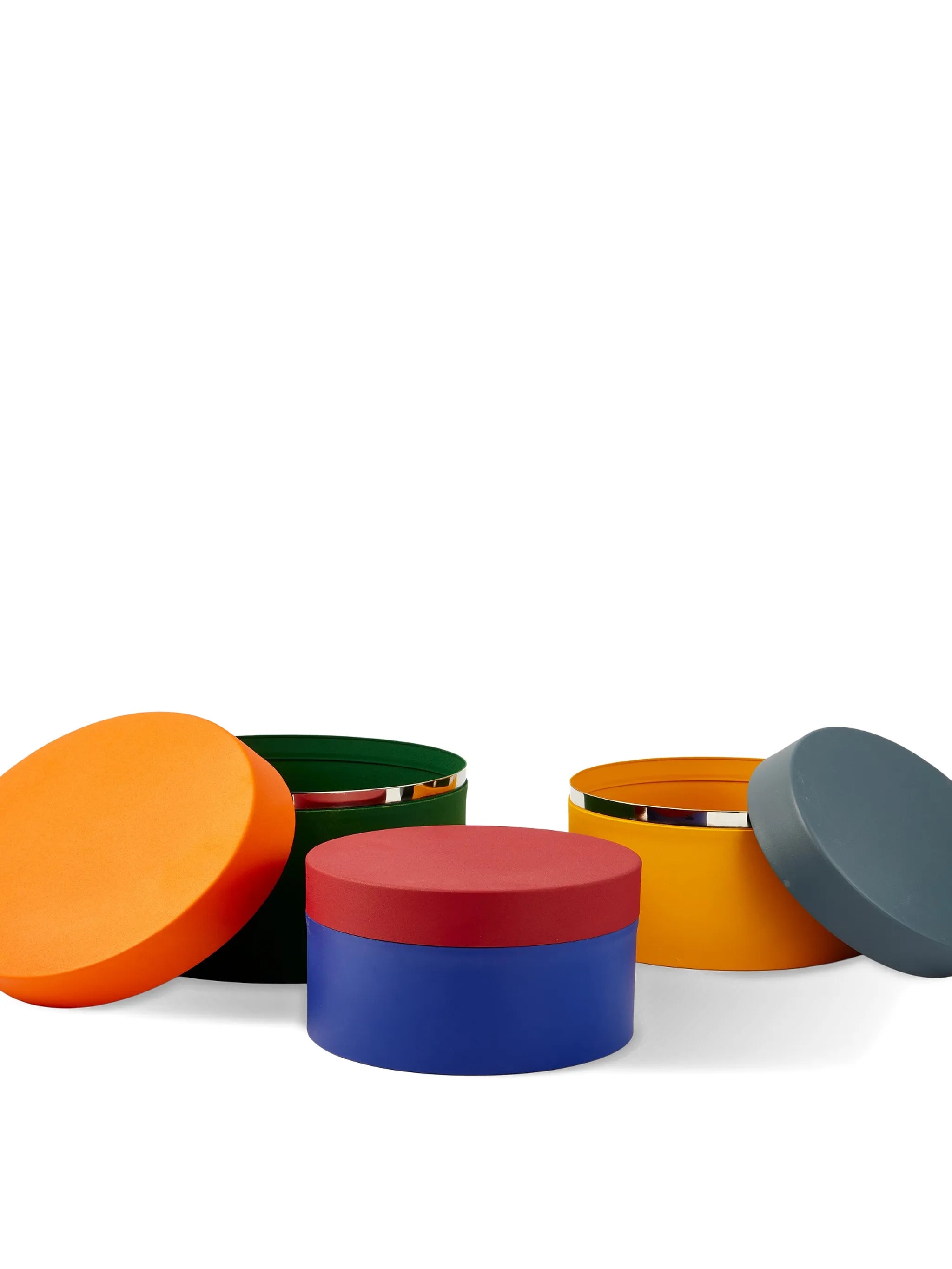 round metal boxes (set of three)