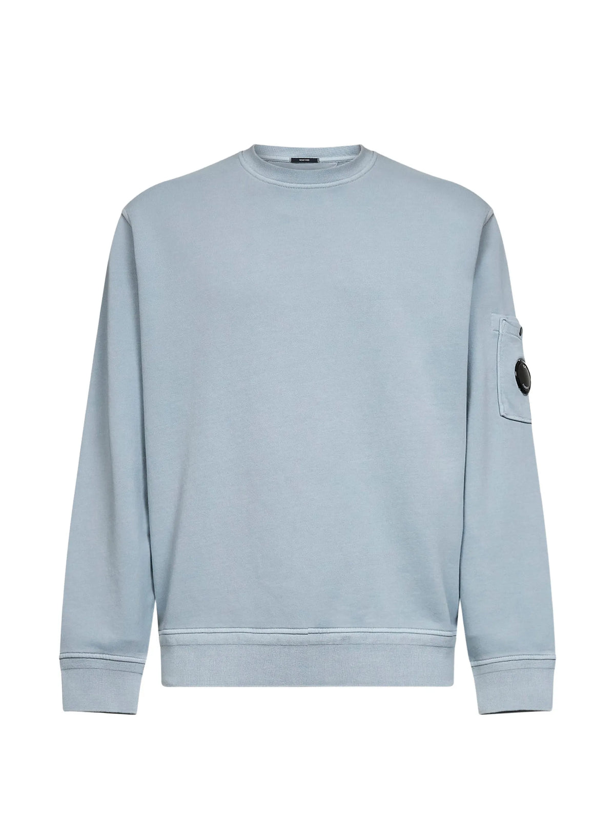 cotton diagonal fleece resist dyed crewneck Lens sweatshirt