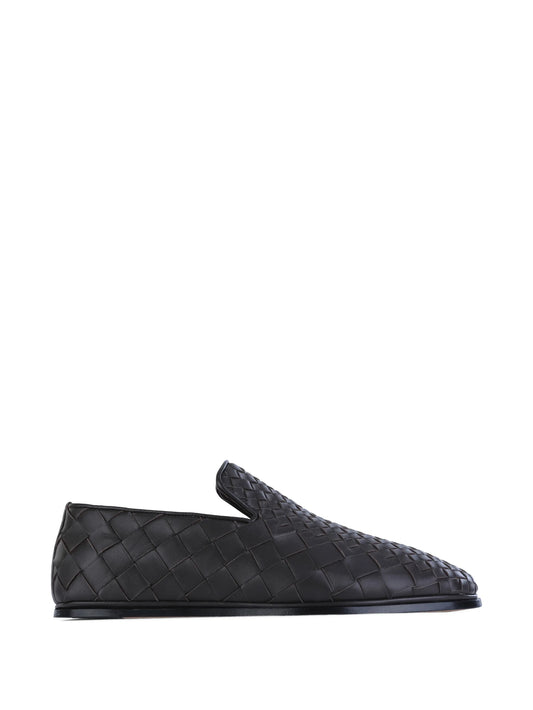 woven flat loafers