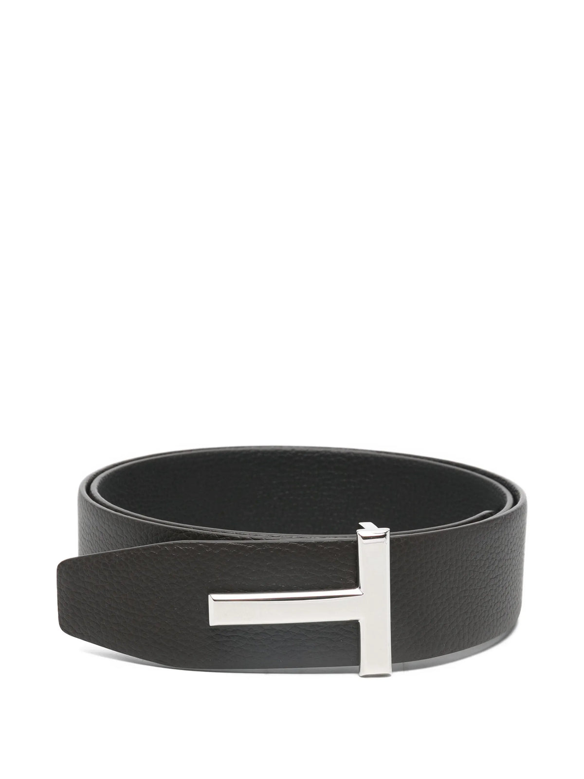 grain leather T Icon belt