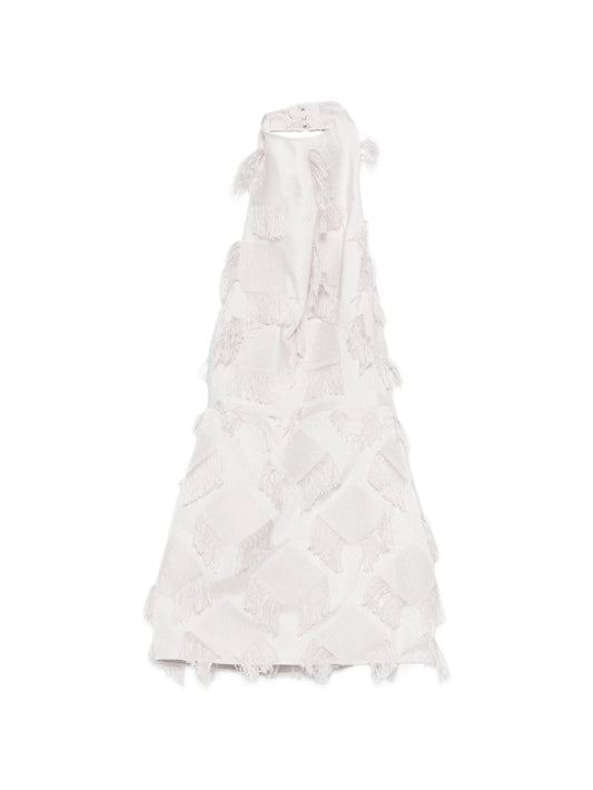 halter-neck mini dress