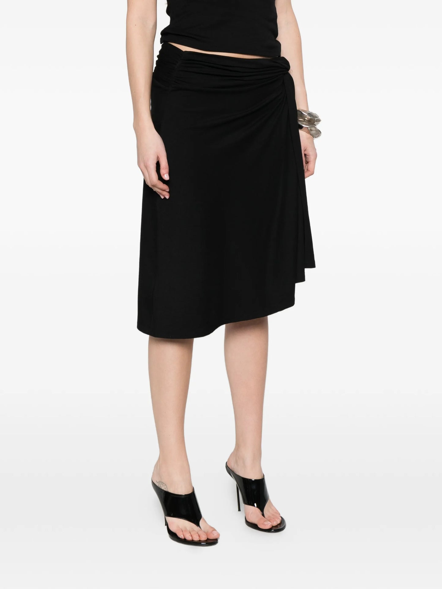 Ida knotted midi skirt